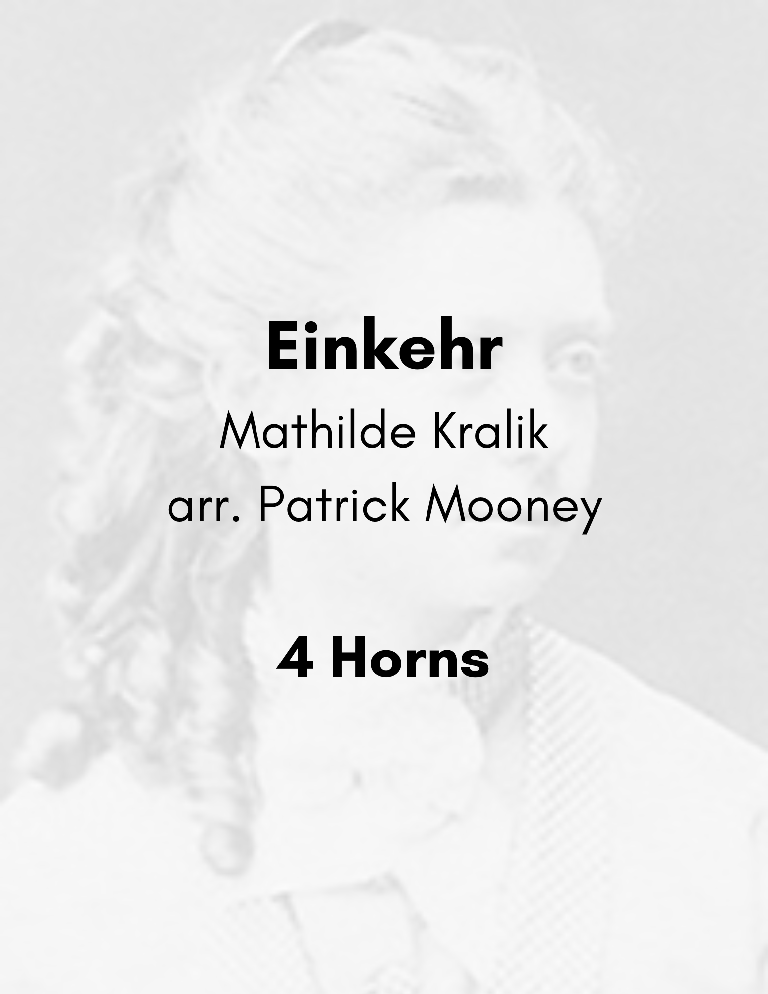 Kralik, arr. Mooney - Einkehr (Poster).png