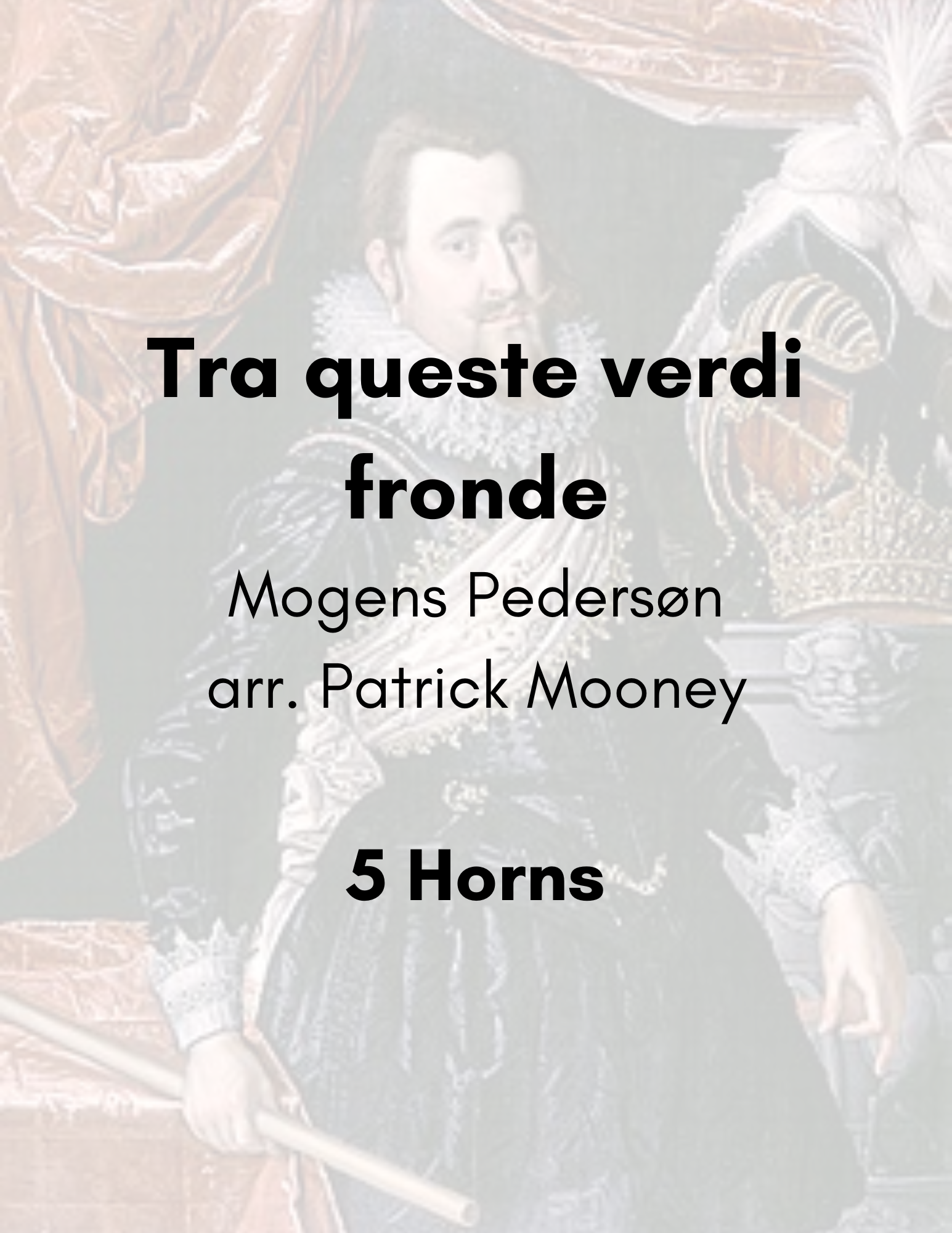 Pedersøn, arr. Mooney - Tra queste verdi fronde (Poster).png