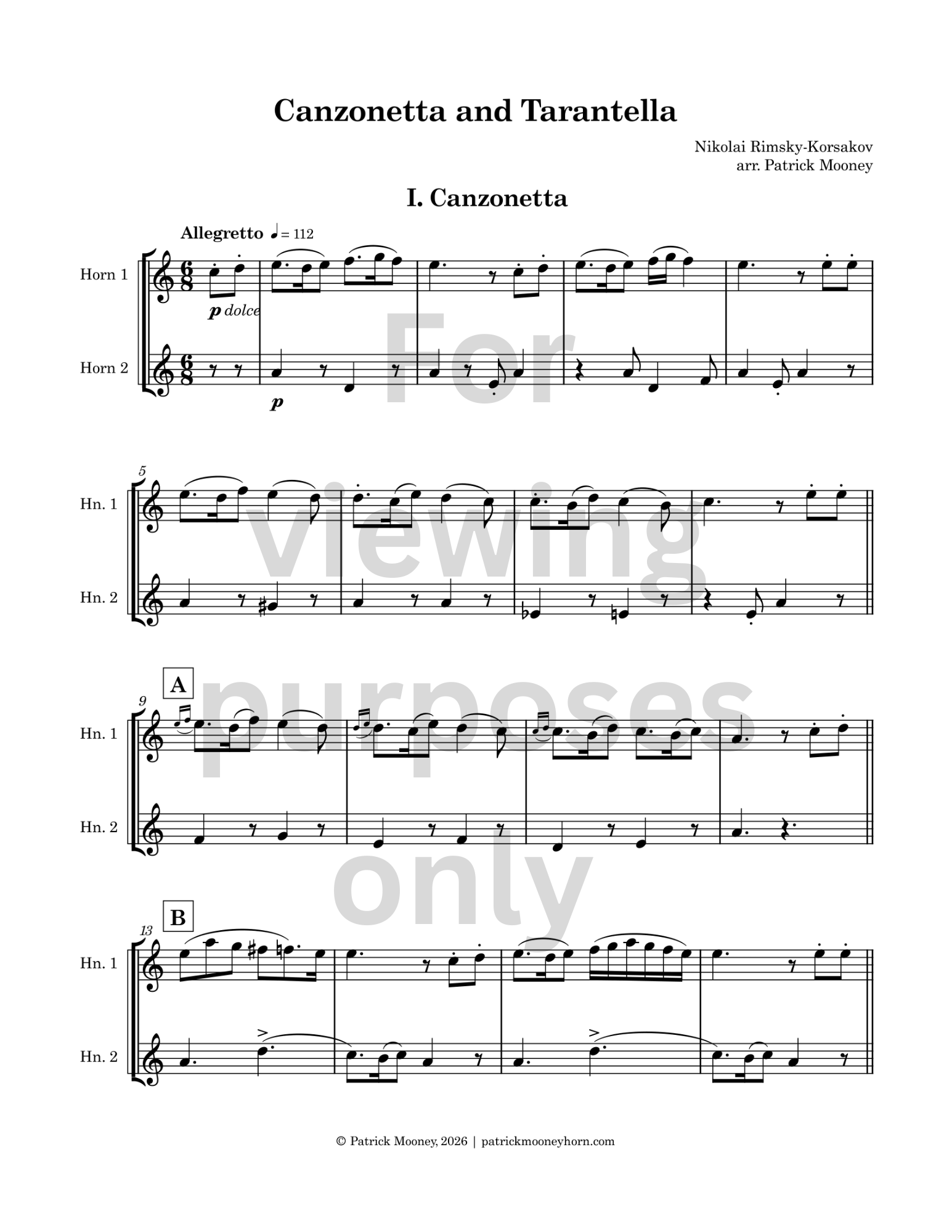 Rimsky-Korsakov, arr. Mooney - Canzonetta and Tarantella (Watermark).png