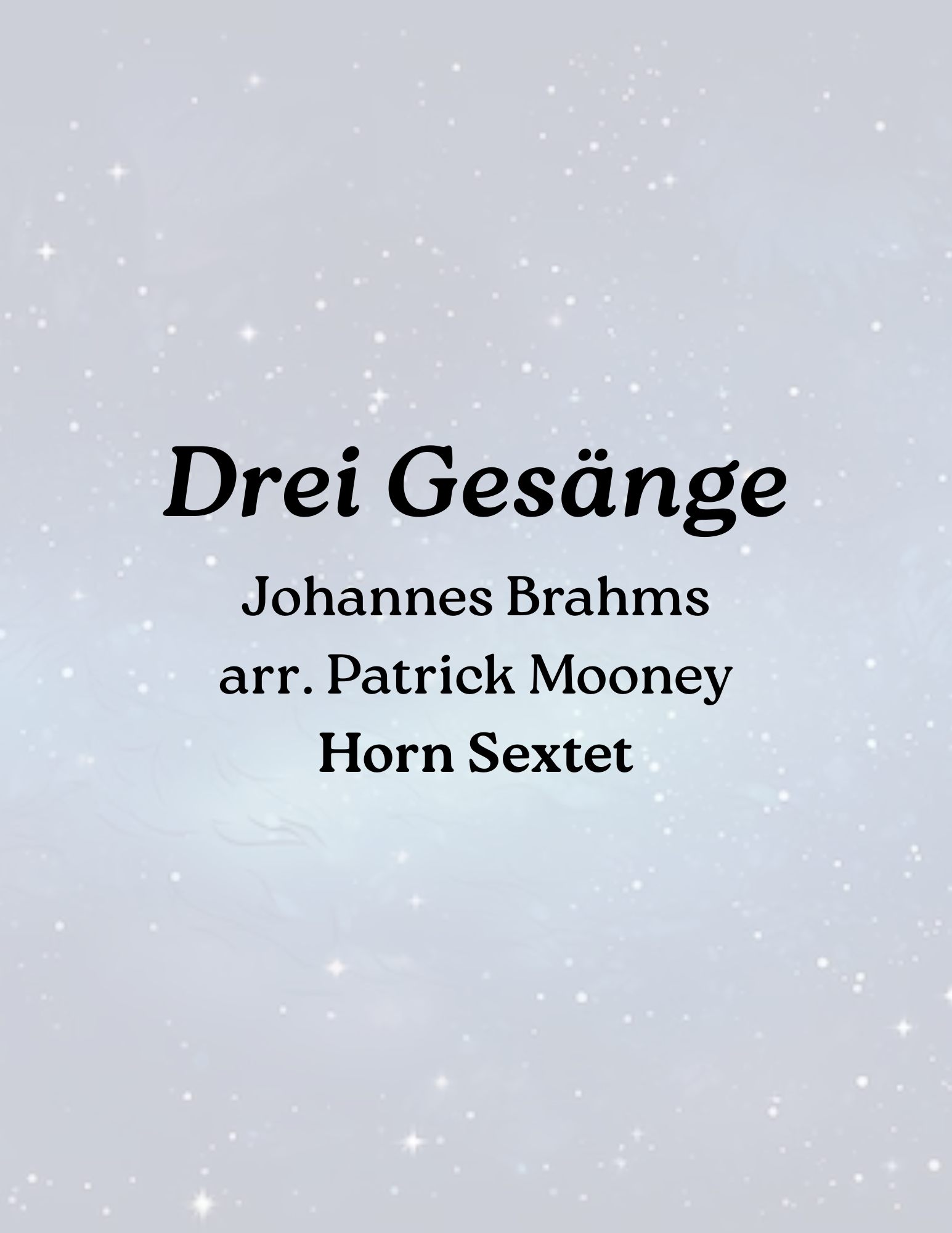 Drei Gesänge (Three Songs)