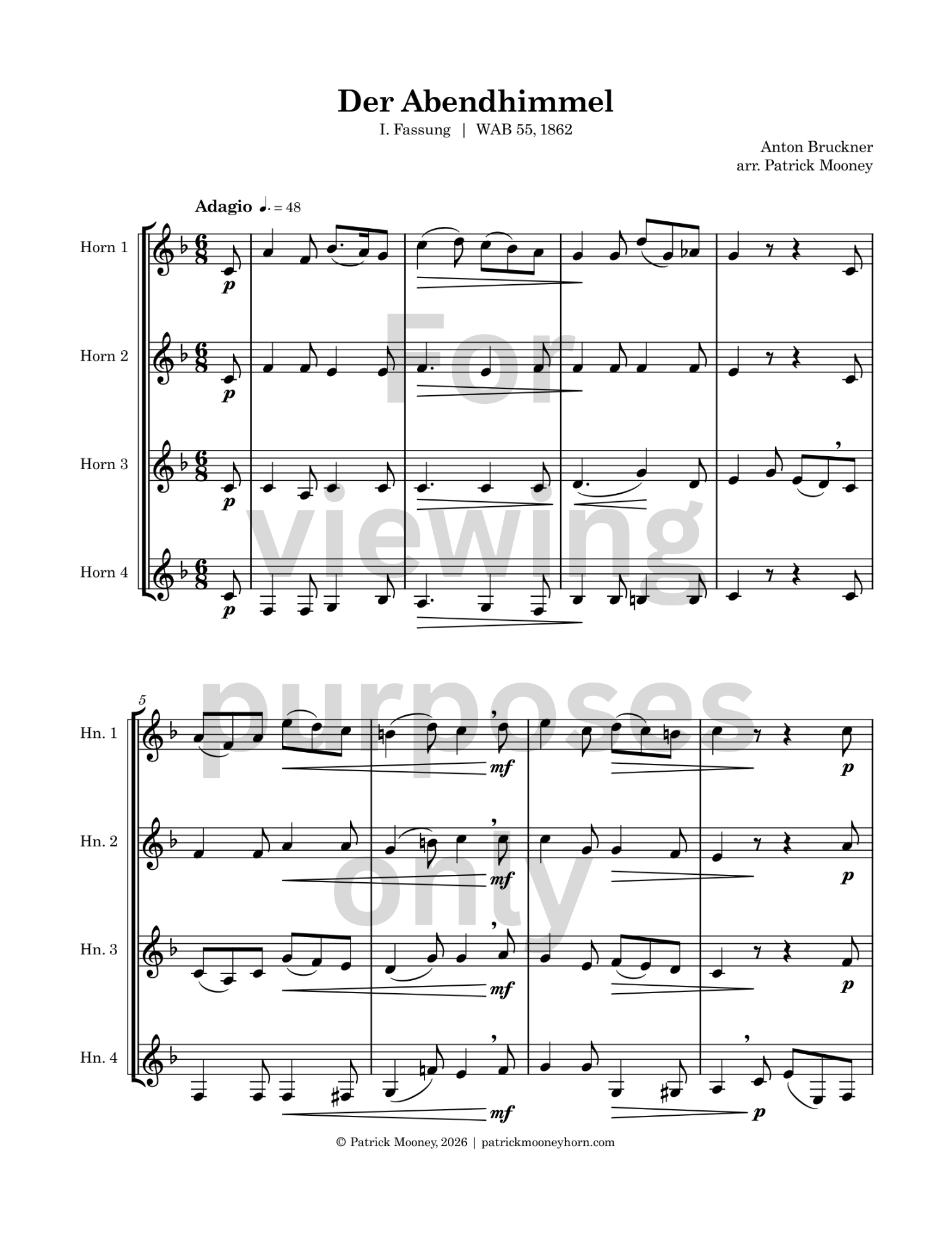 Bruckner, arr. Mooney - Der Abendhimmel, I. Fassung (Watermark).png