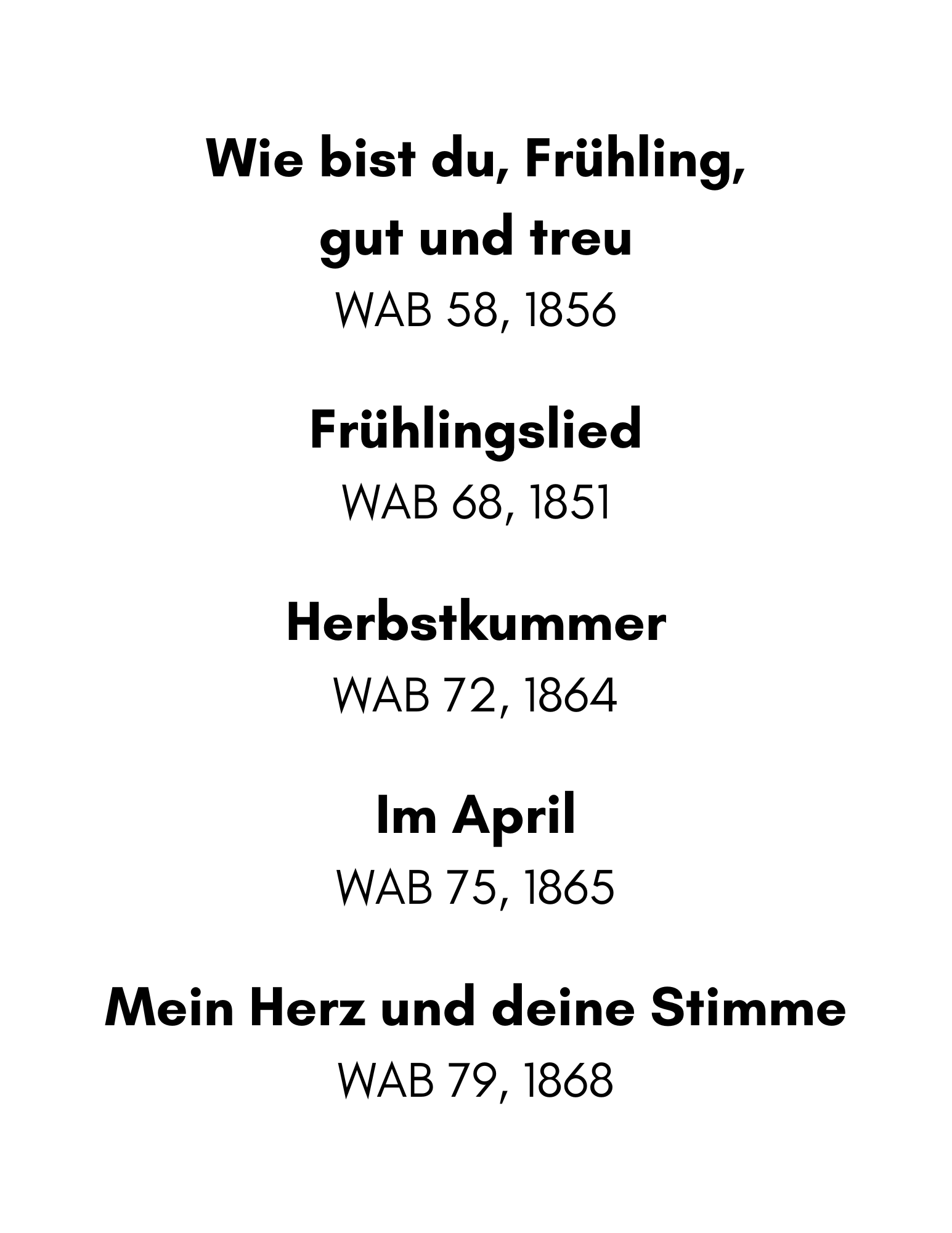 Bruckner, arr. Mooney - Fünf Lieder (List).png