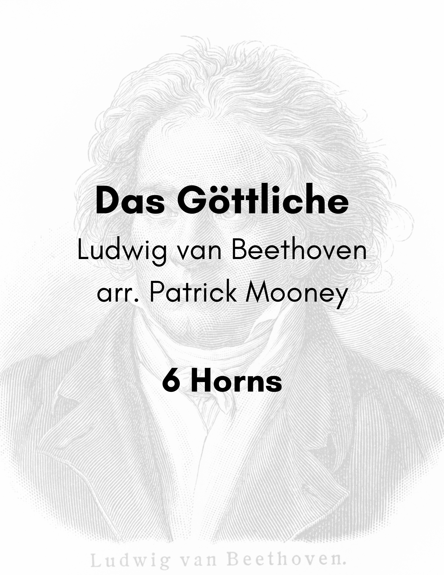 Beethoven, arr. Mooney - Das Göttliche (Poster).png