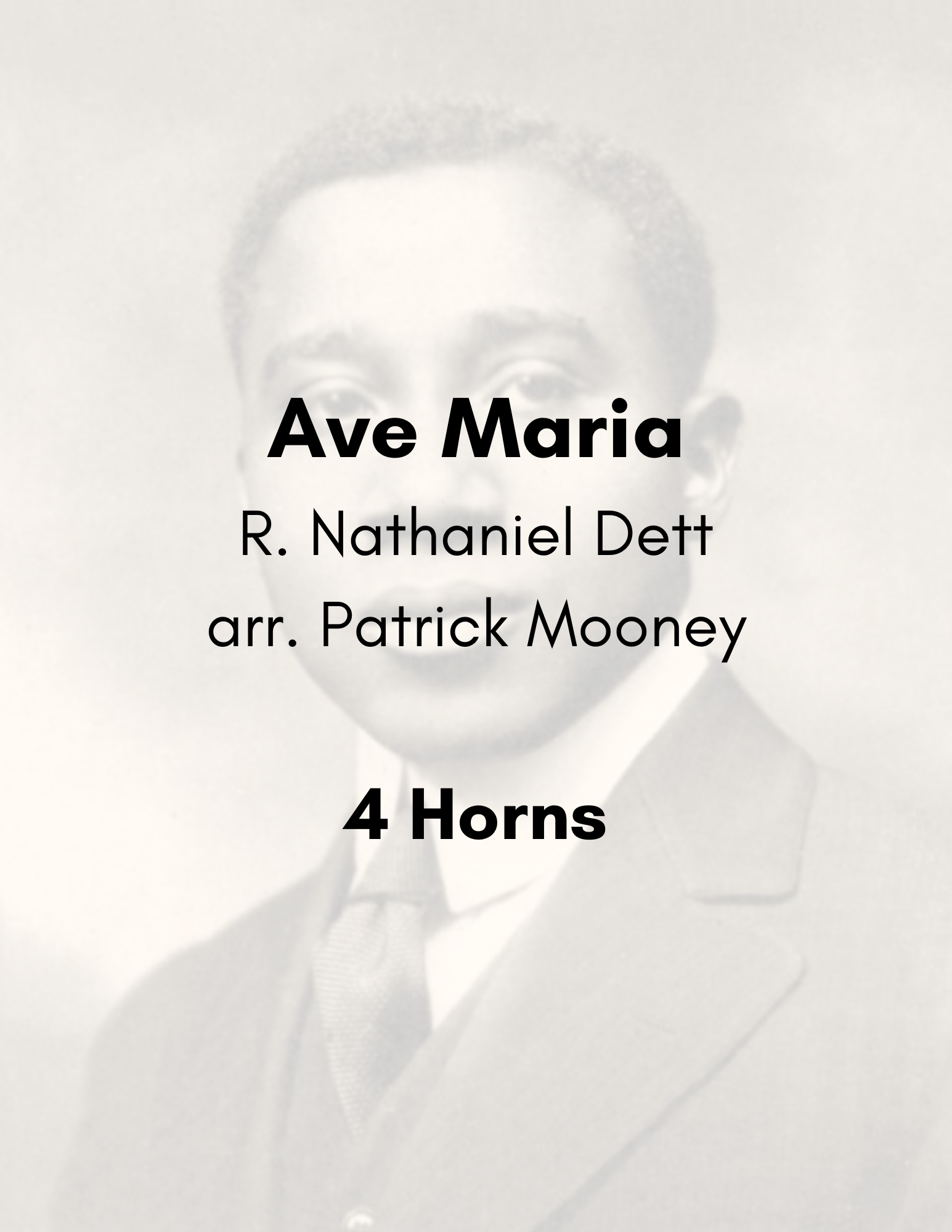 Dett, arr. Mooney - Ave Maria (Poster).png