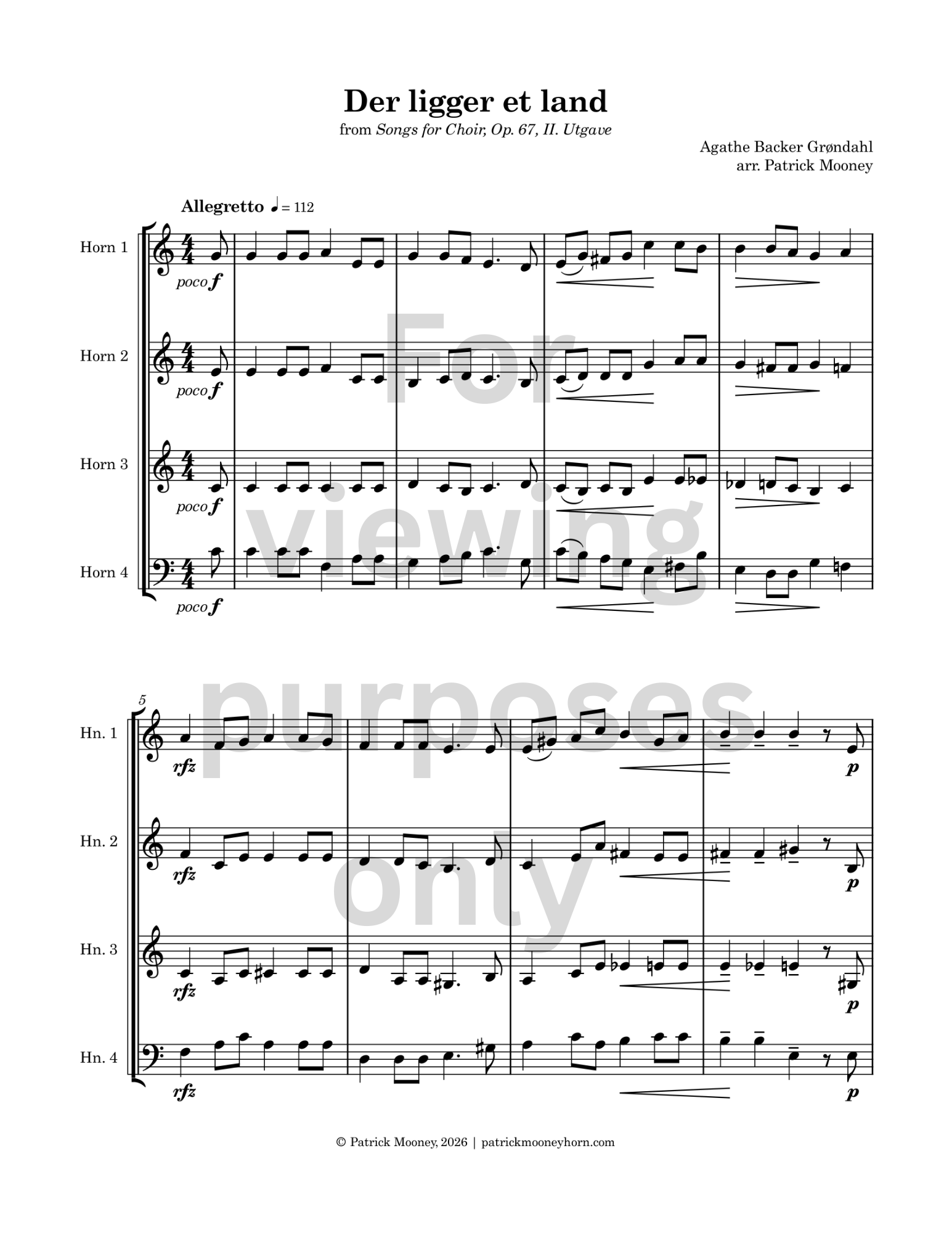 Grøndahl, A., arr. Mooney - Der ligger et land from Songs for Choir, Op. 67, II. Utgave (Watermark).png
