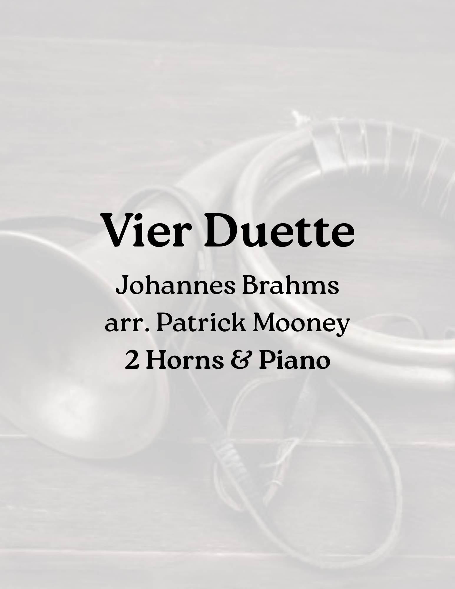 Vier Duette (Four Duets)
