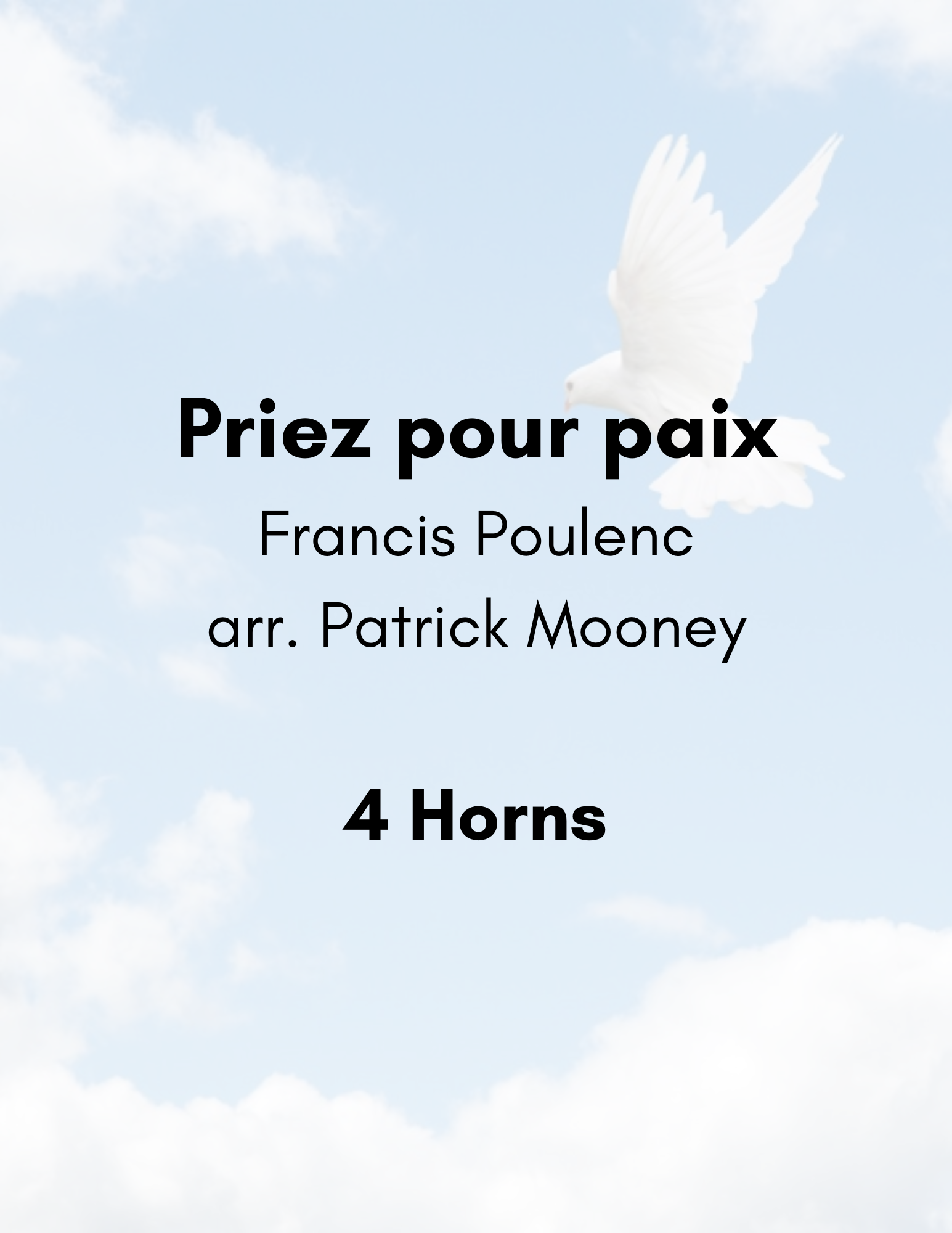 Poulenc, arr. Mooney - Priez pour paix (Poster).png