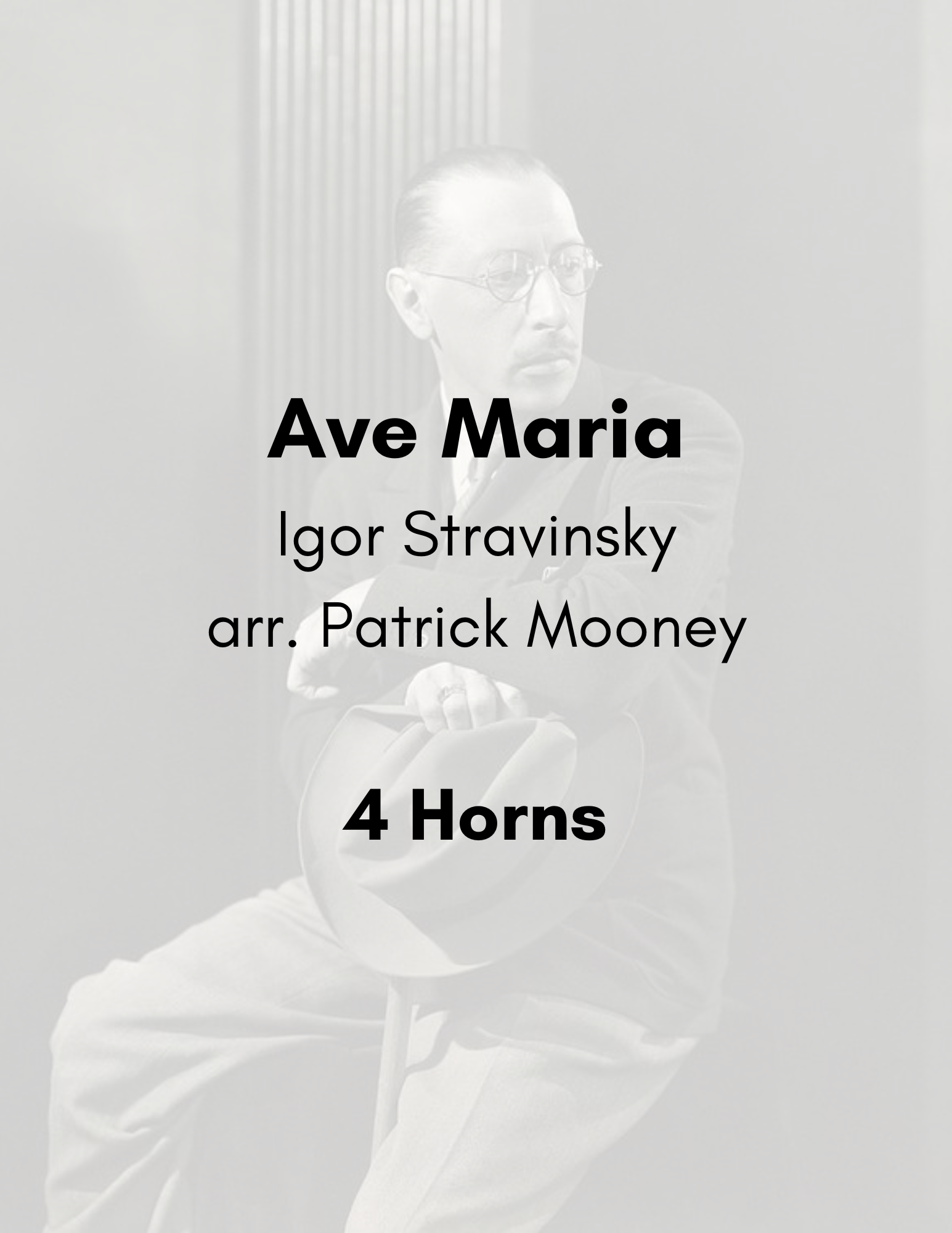Stravinsky, arr. Mooney - Ave Maria (Poster).png