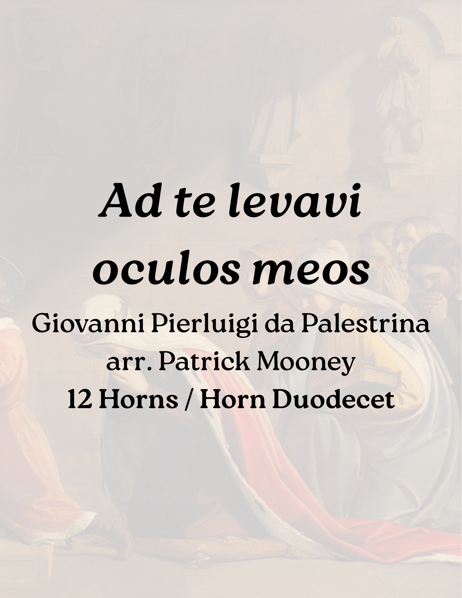 Ad te levavi oculos meos