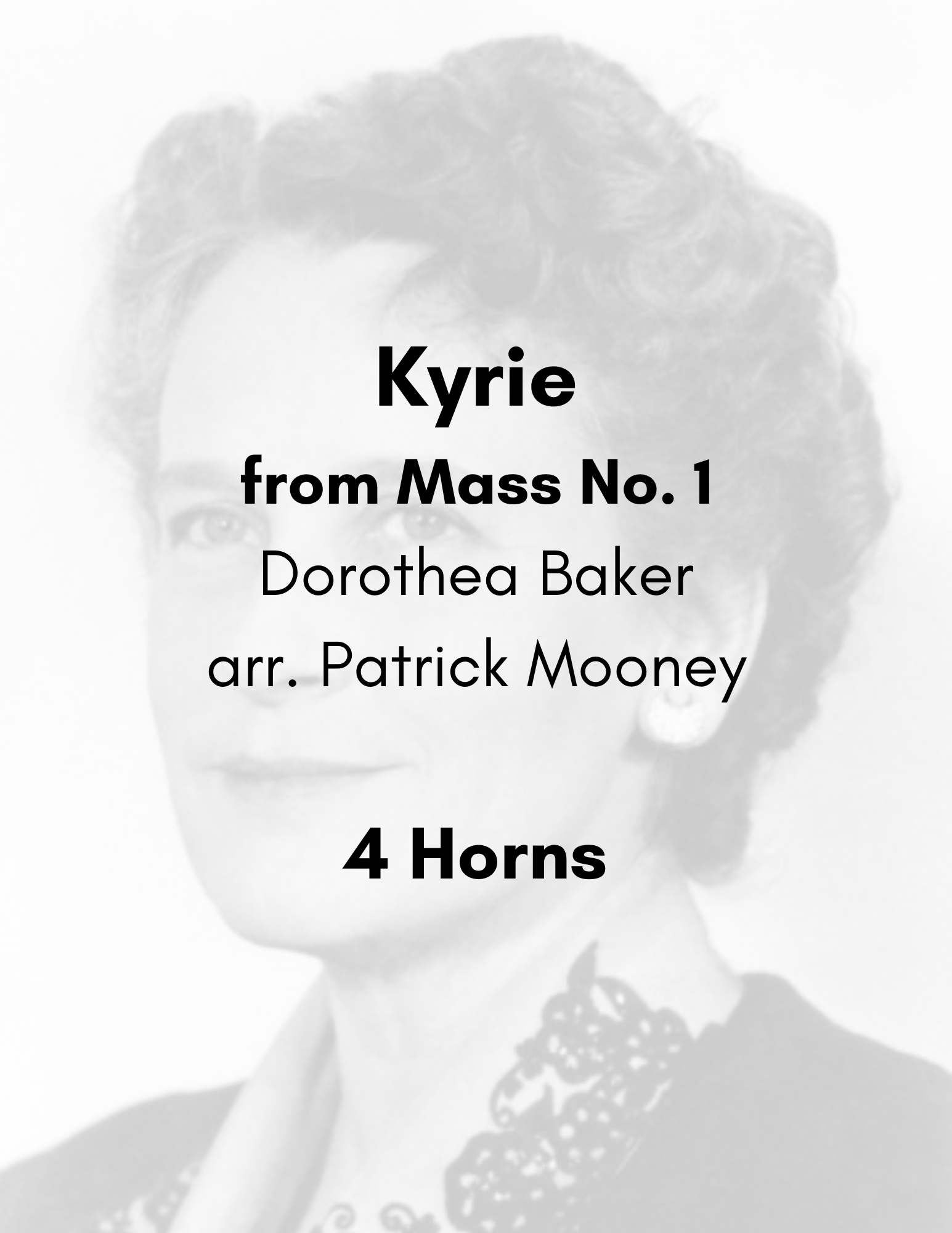 Baker, arr. Mooney - Kyrie from Mass No. 1 (Poster).png