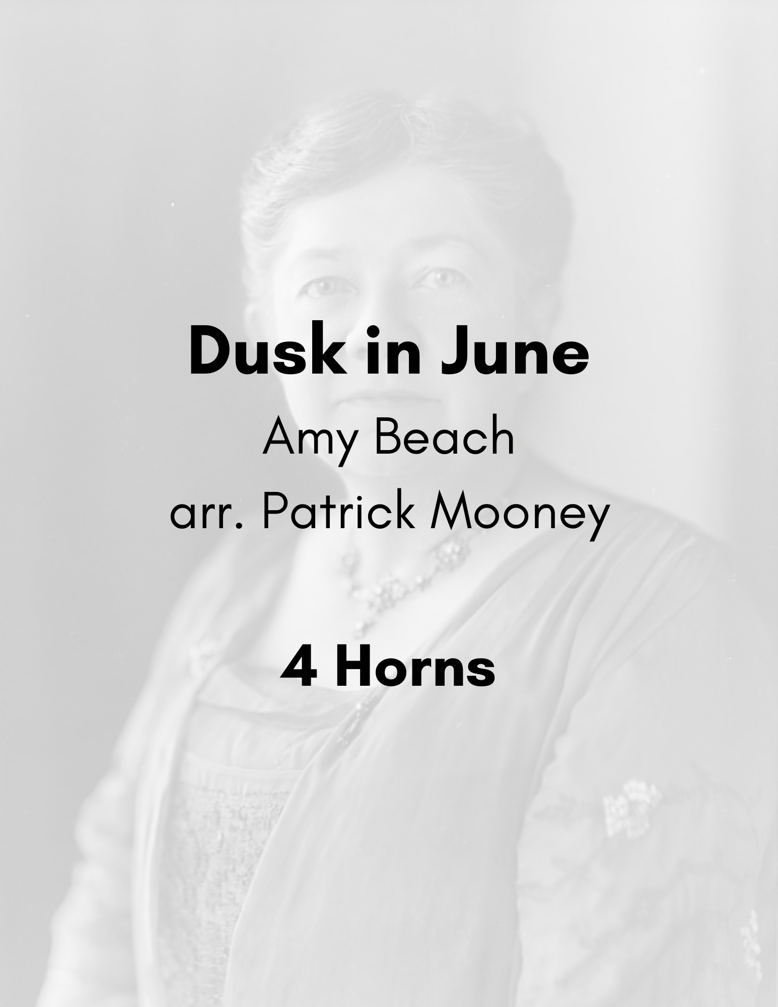 Beach, arr. Mooney - Dusk in June, Op. 82 (Poster).png