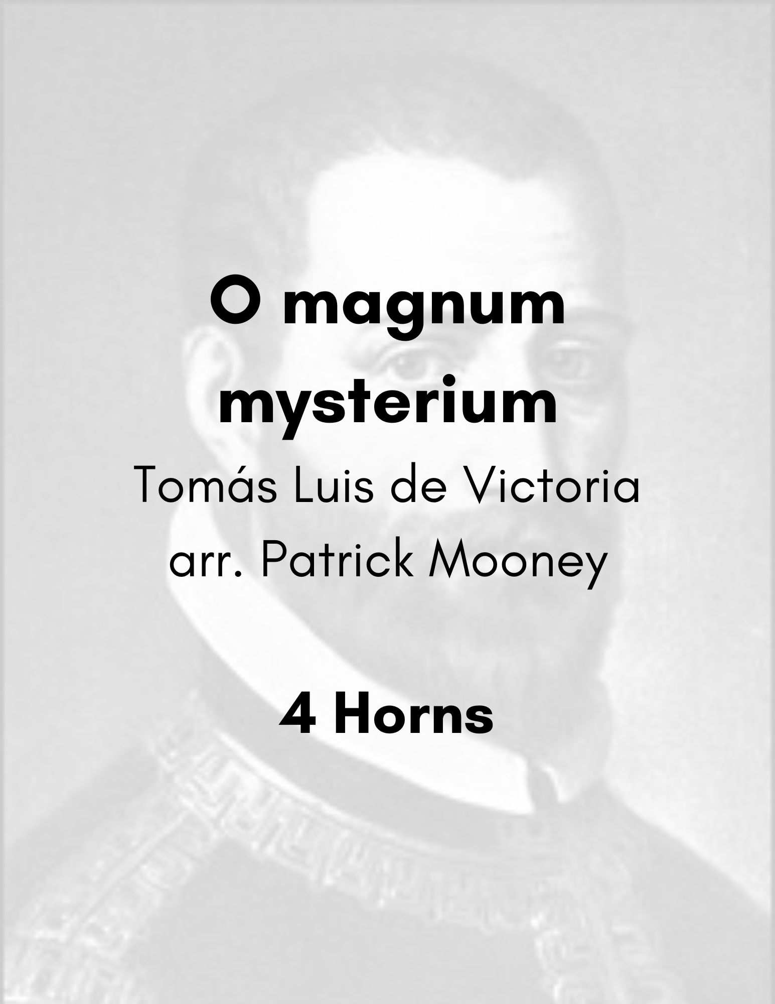 Victoria, arr. Mooney - O magnum mysterium (Poster).png