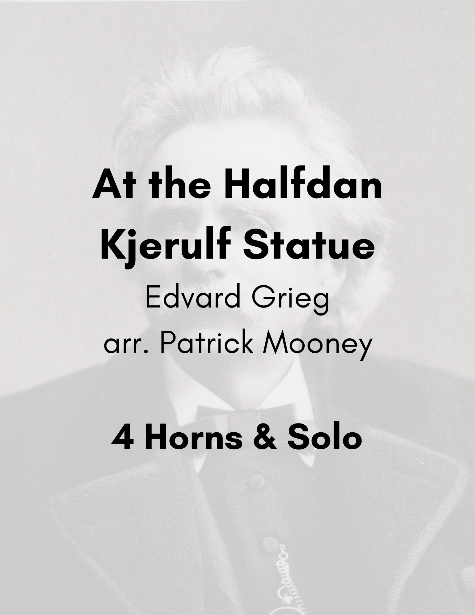 Grieg, arr. Mooney - At the Halfdan Kjerulf Statue (Poster).png