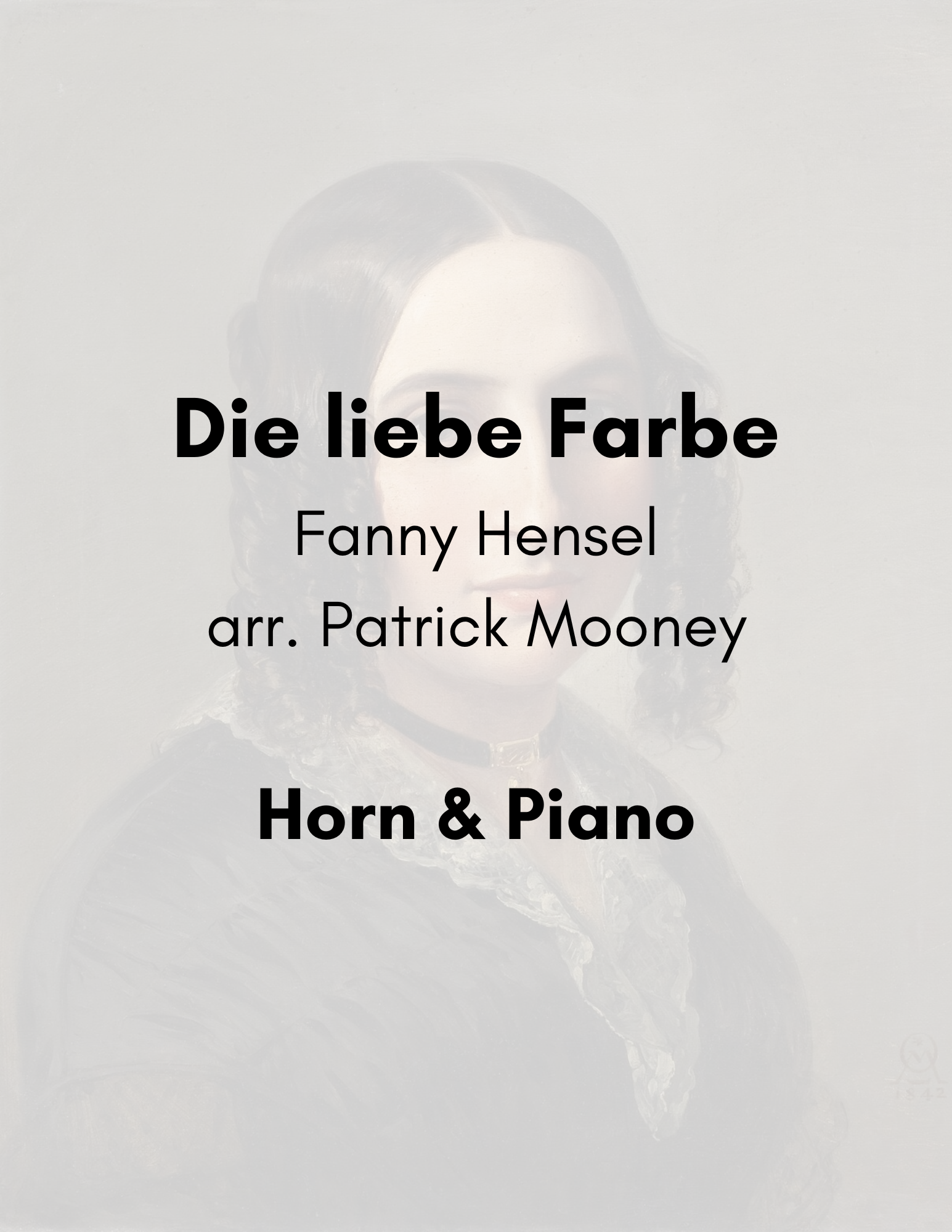 Hensel, arr. Mooney - Die liebe Farbe (Poster).png