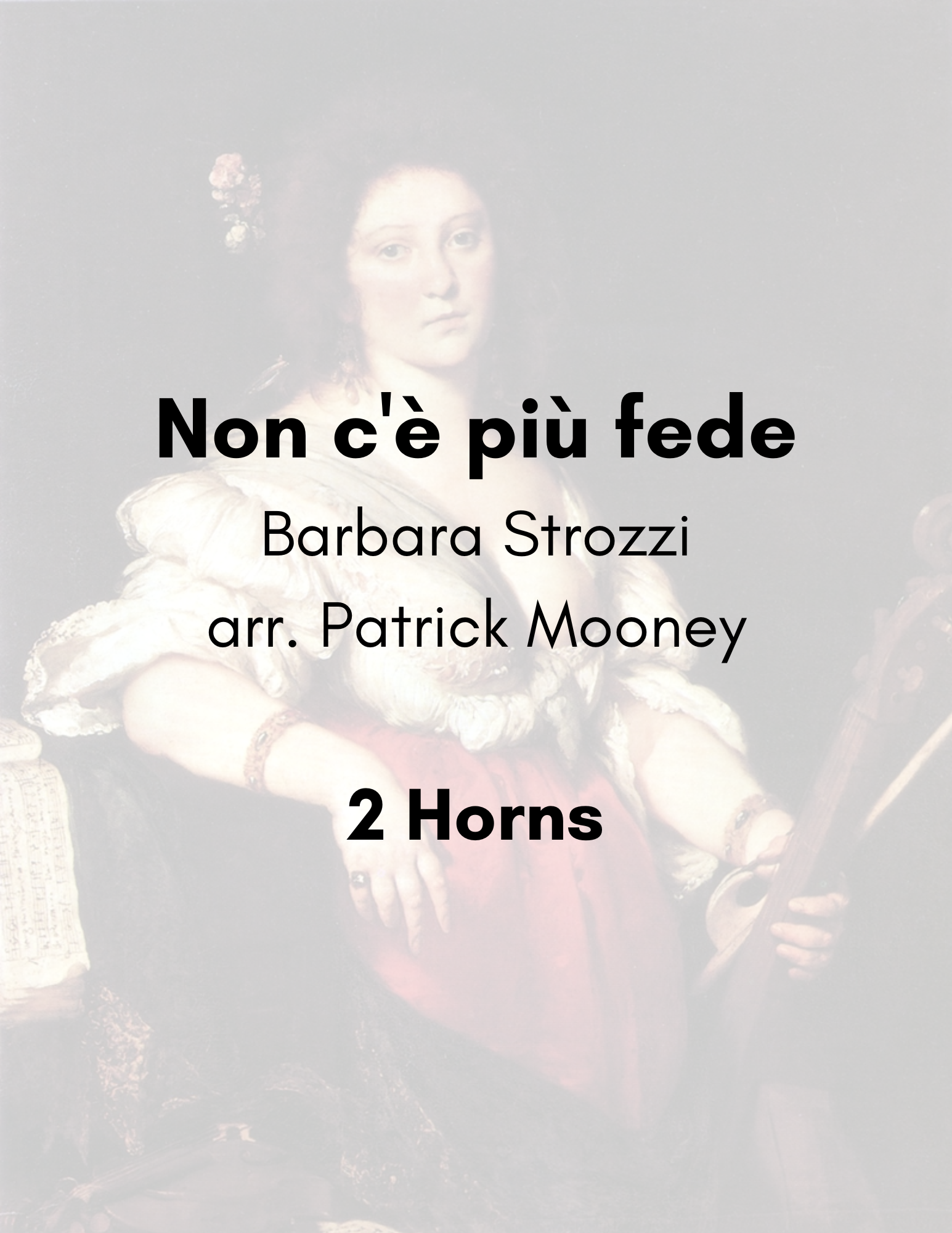 Strozzi, arr. Mooney - Non c'è più fede (Poster).png