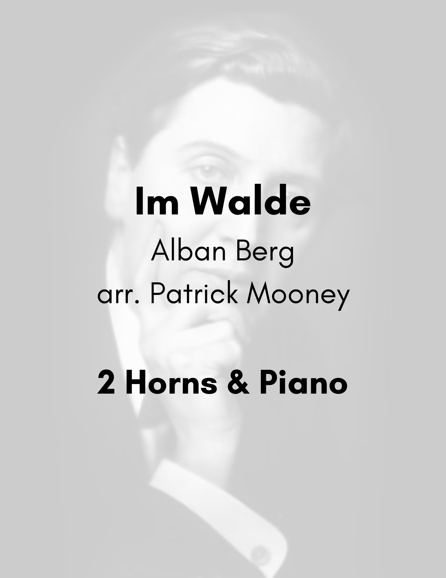 Berg, arr. Mooney - Im Walde (Poster).png