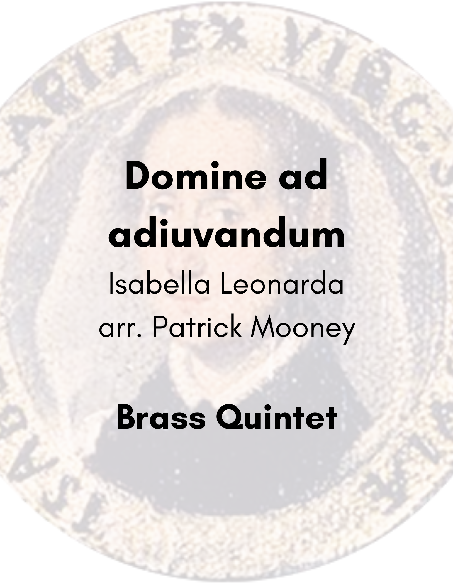 Leonarda, arr. Mooney - Domine ad adiuvandum (Poster).png