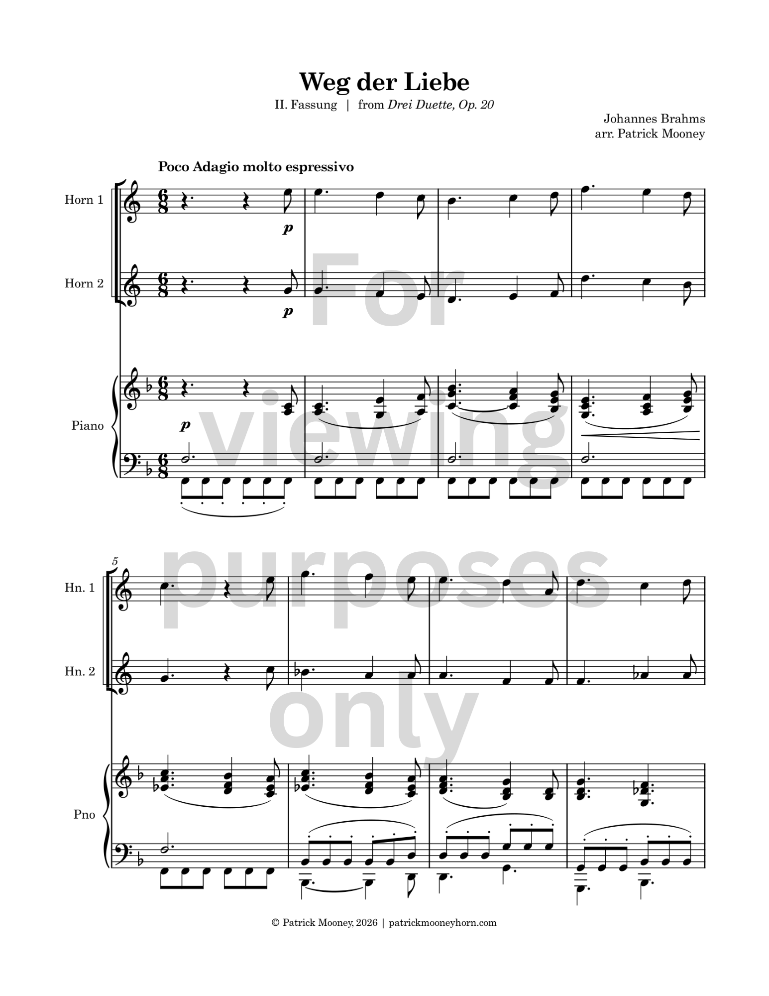Brahms, arr. Mooney - Weg der Liebe, I. Fassung (Watermark).png