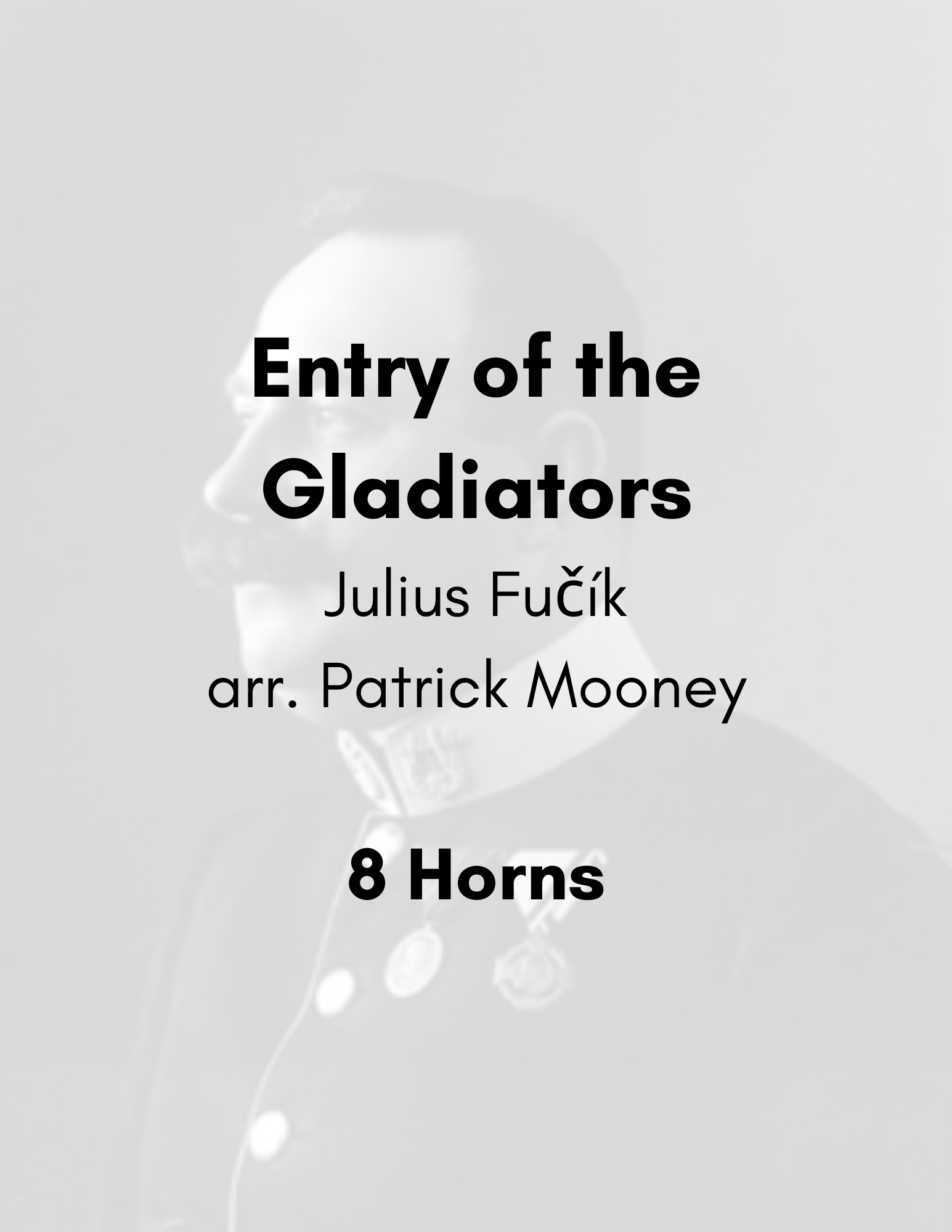 Entry of the Gladiators