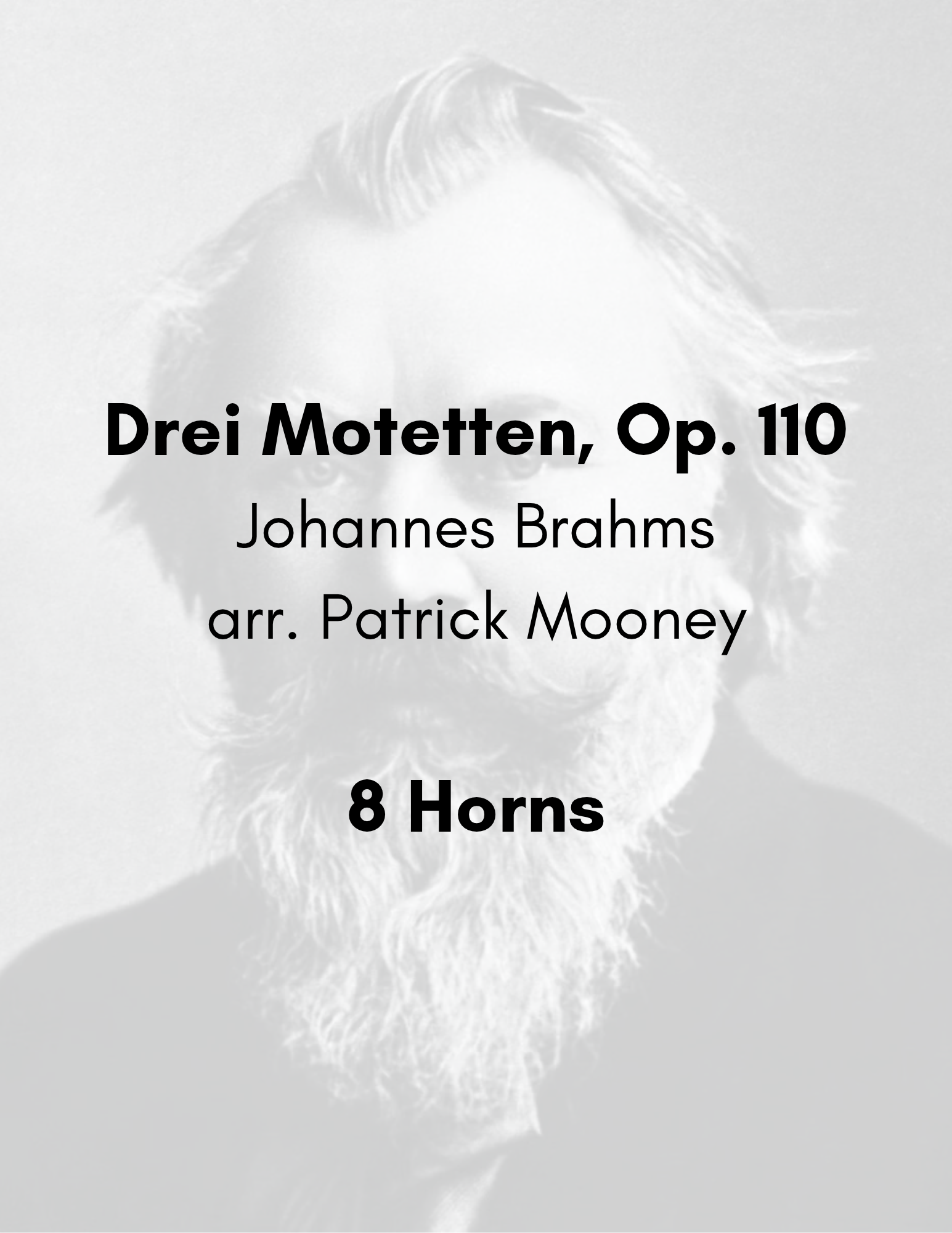 Brahms, arr. Mooney - Drei Motetten, Op. 110 (Poster).png