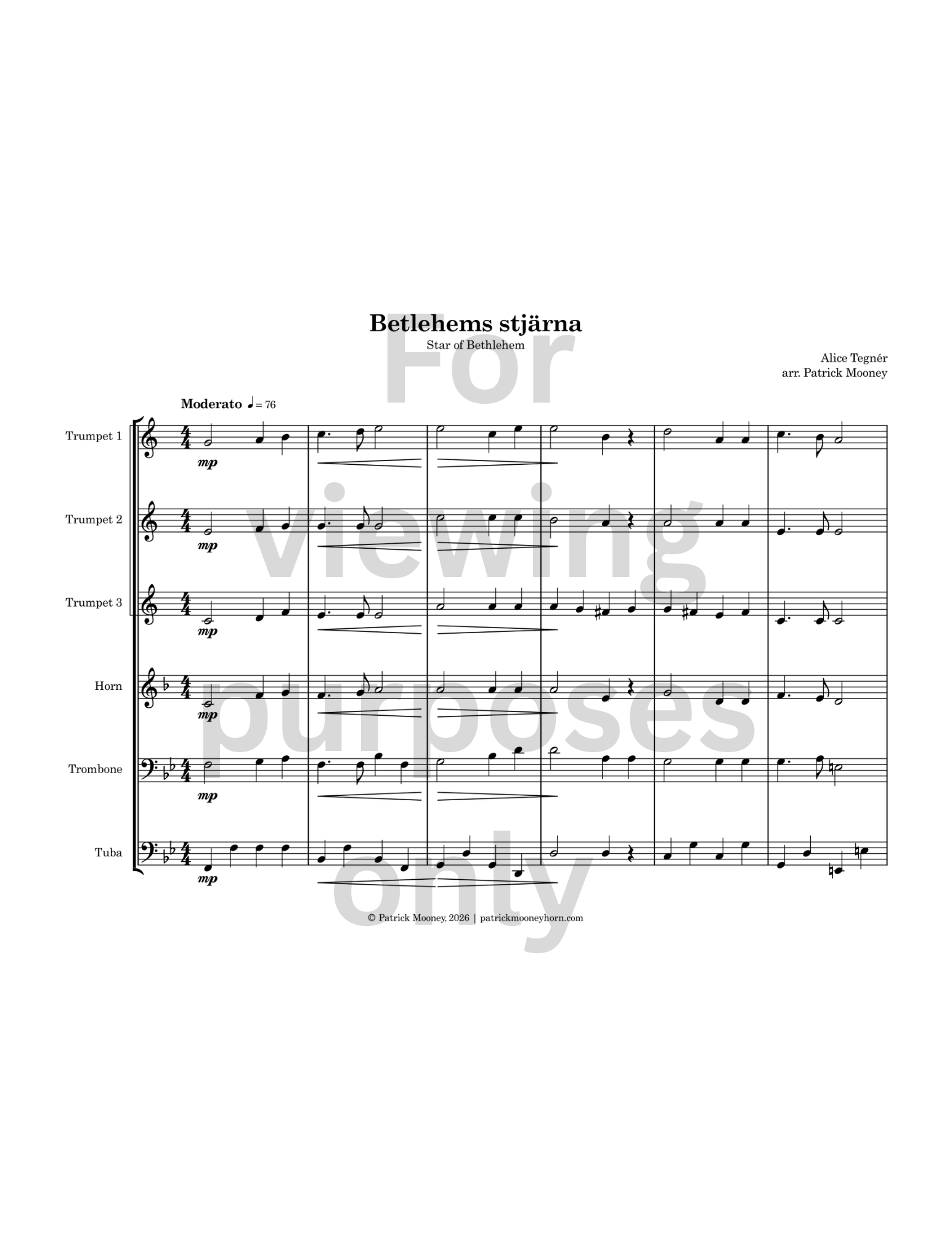Tegnér, arr. Mooney - Betlehems stjärna (Watermark #1).png