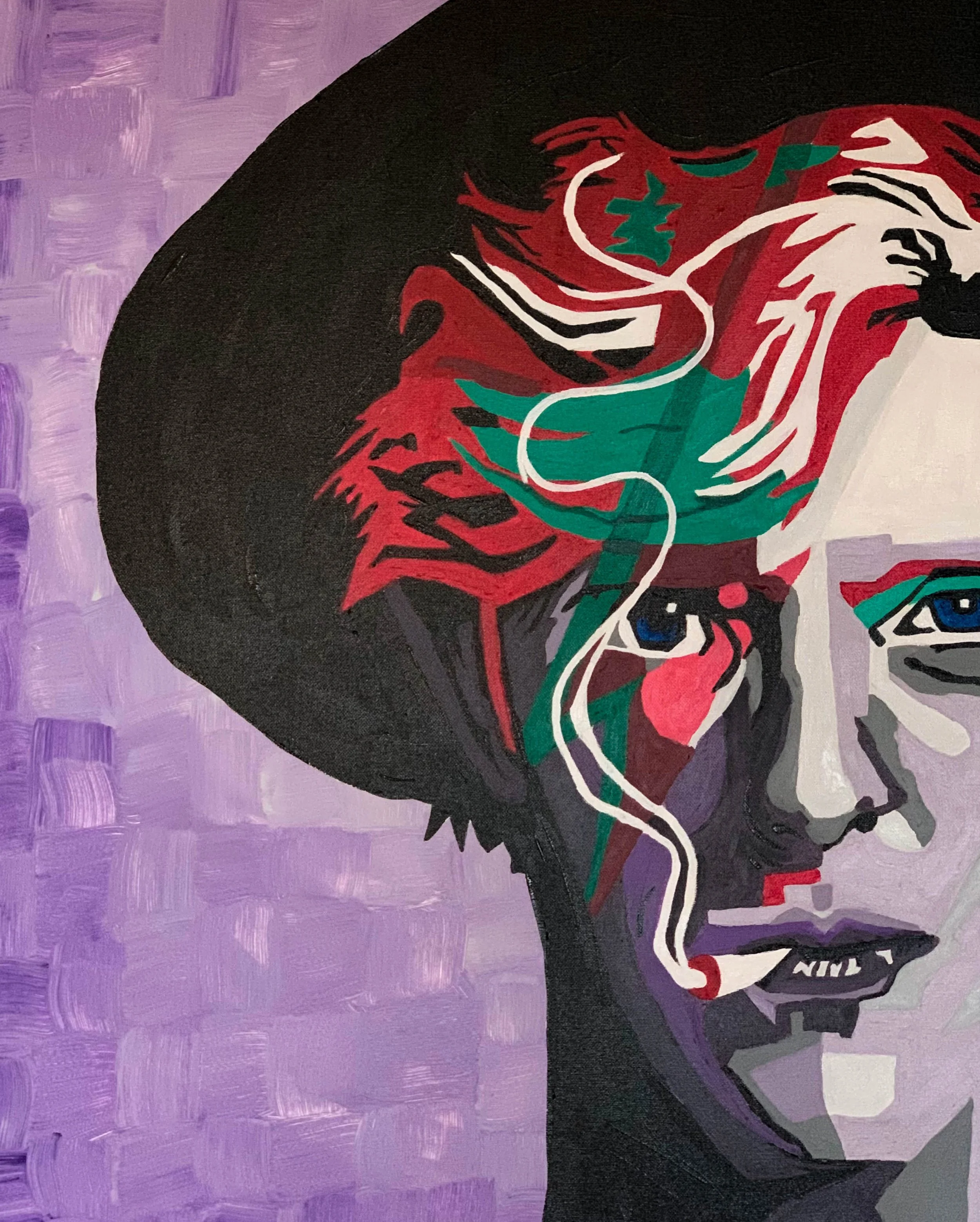 White Duke - Acrylic on Canvas 
Private Collector Joliet, IL 
