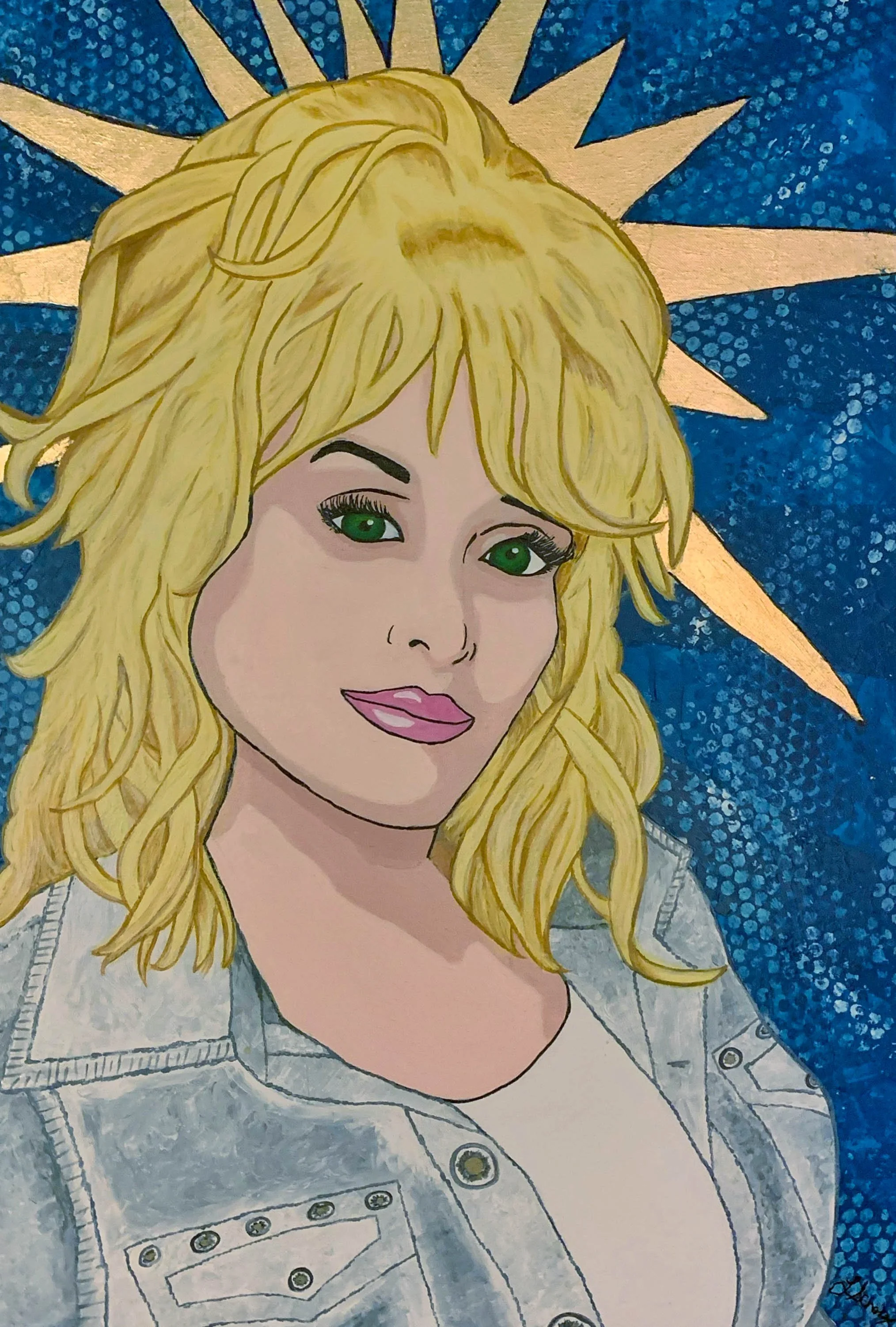 Saint Dolly - Acrylic on Canvas 
Private Collector Homewood, IL