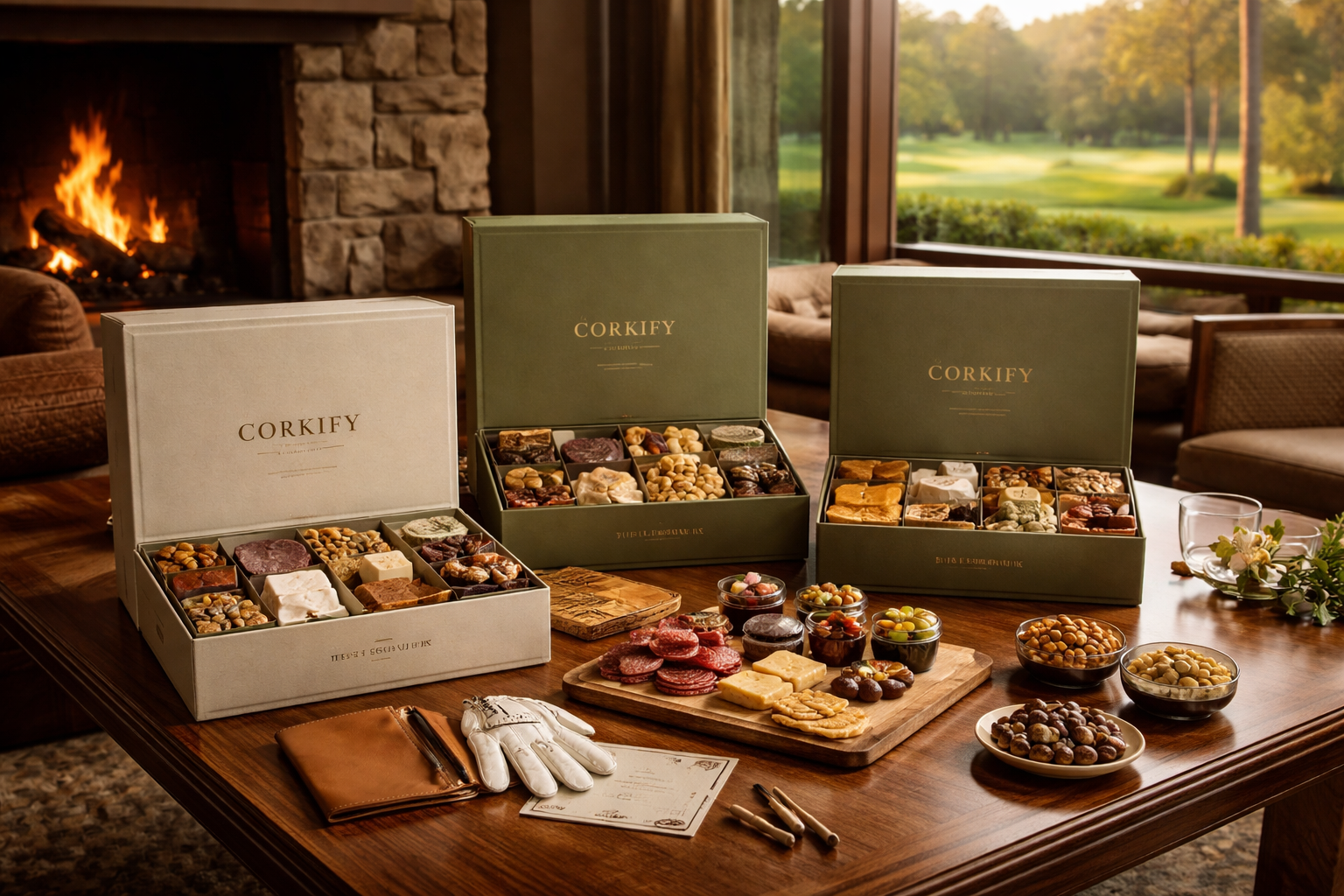 CorkiFY curated gourmet pairing collections inspired by golf and refined gifting moments.