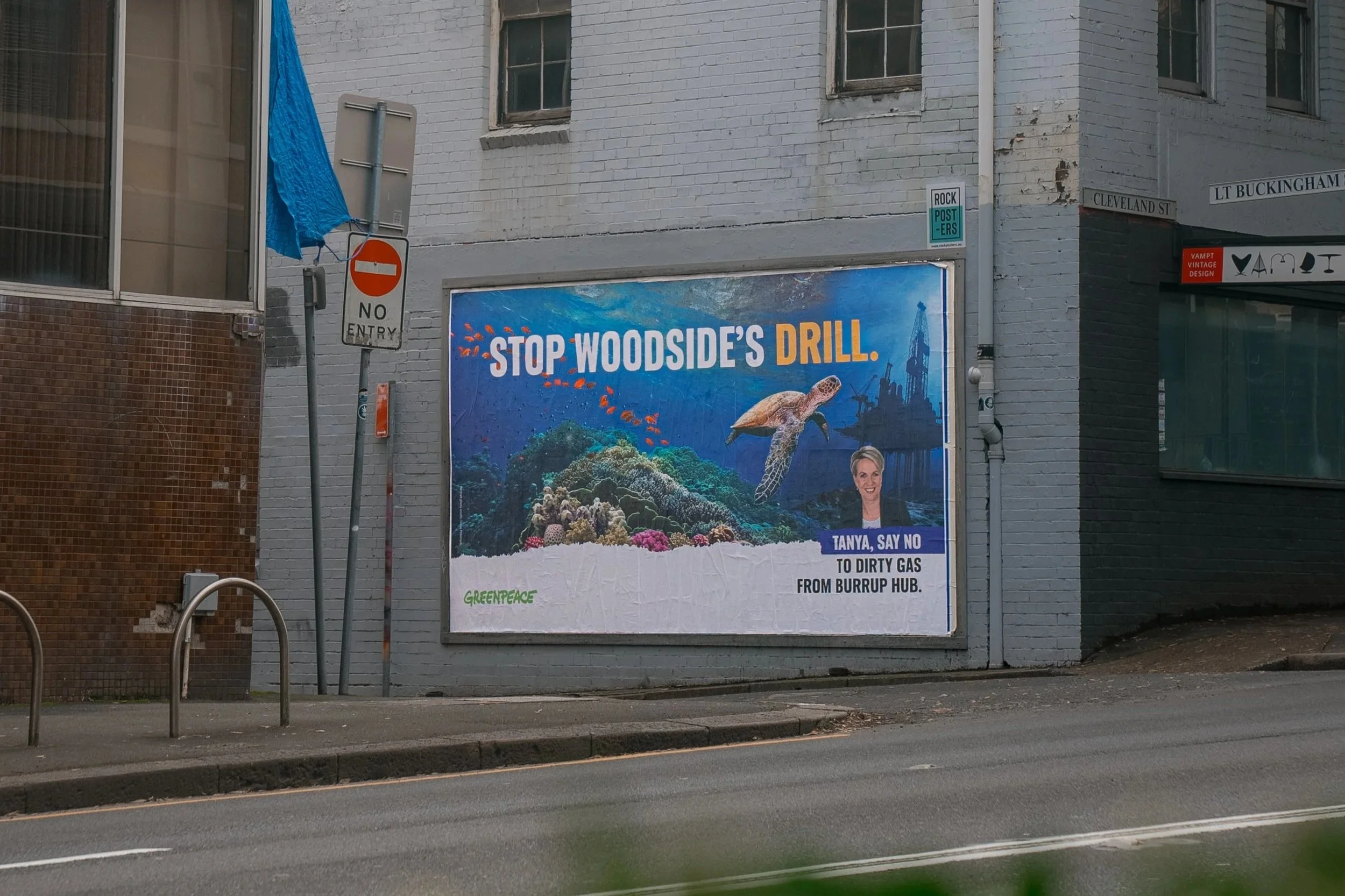 An image of Woodside Billboard, Sydney Australia