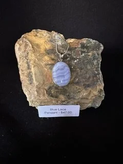 Blue Lace Agate Pendant