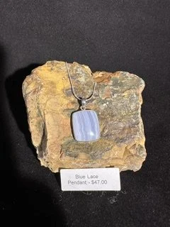 Blue Lace Agate Pendant