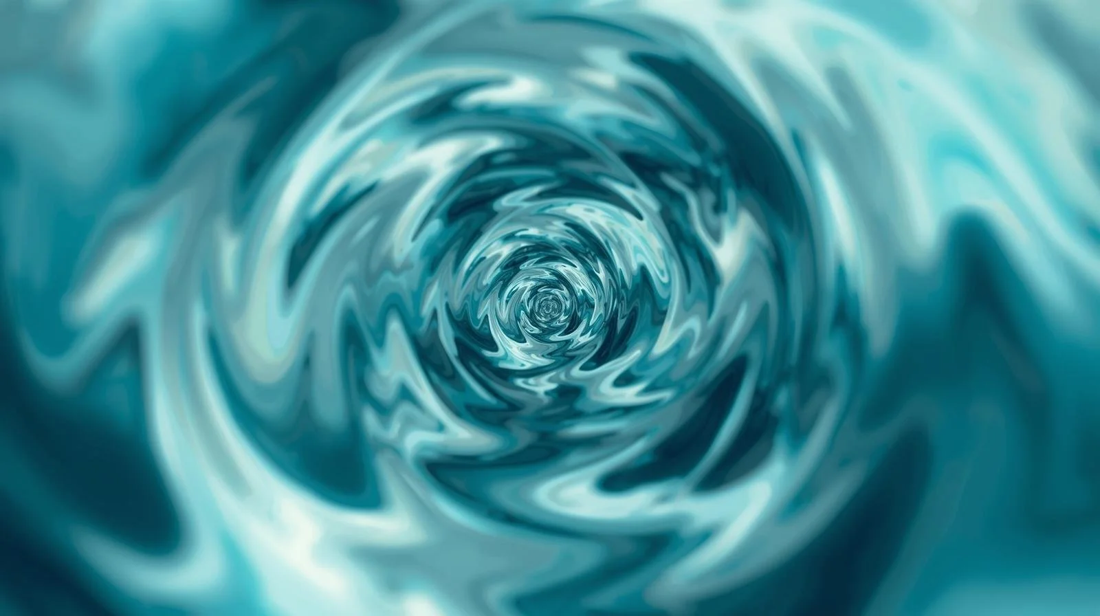 A swirling vortex of blue and white water appears to be falling into a tunnel or whirlpool.