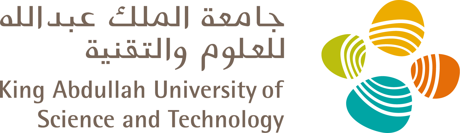 Logo of King Abdullah University of Science and Technology featuring stylized colorful spheres and Arabic and English text. جامعة الملك عبدالله للعلوم والتقنية