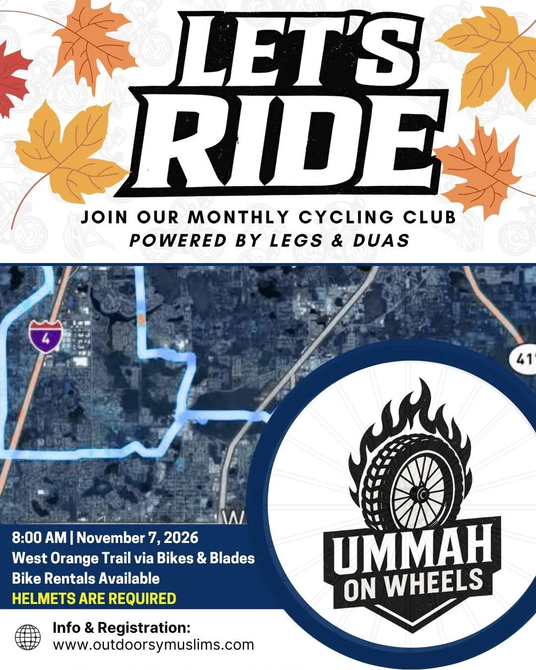 Ummah on Wheels: West Orange Trail via Bikes and Blades (w/ Winter Garden Farmers Market Pitstop)