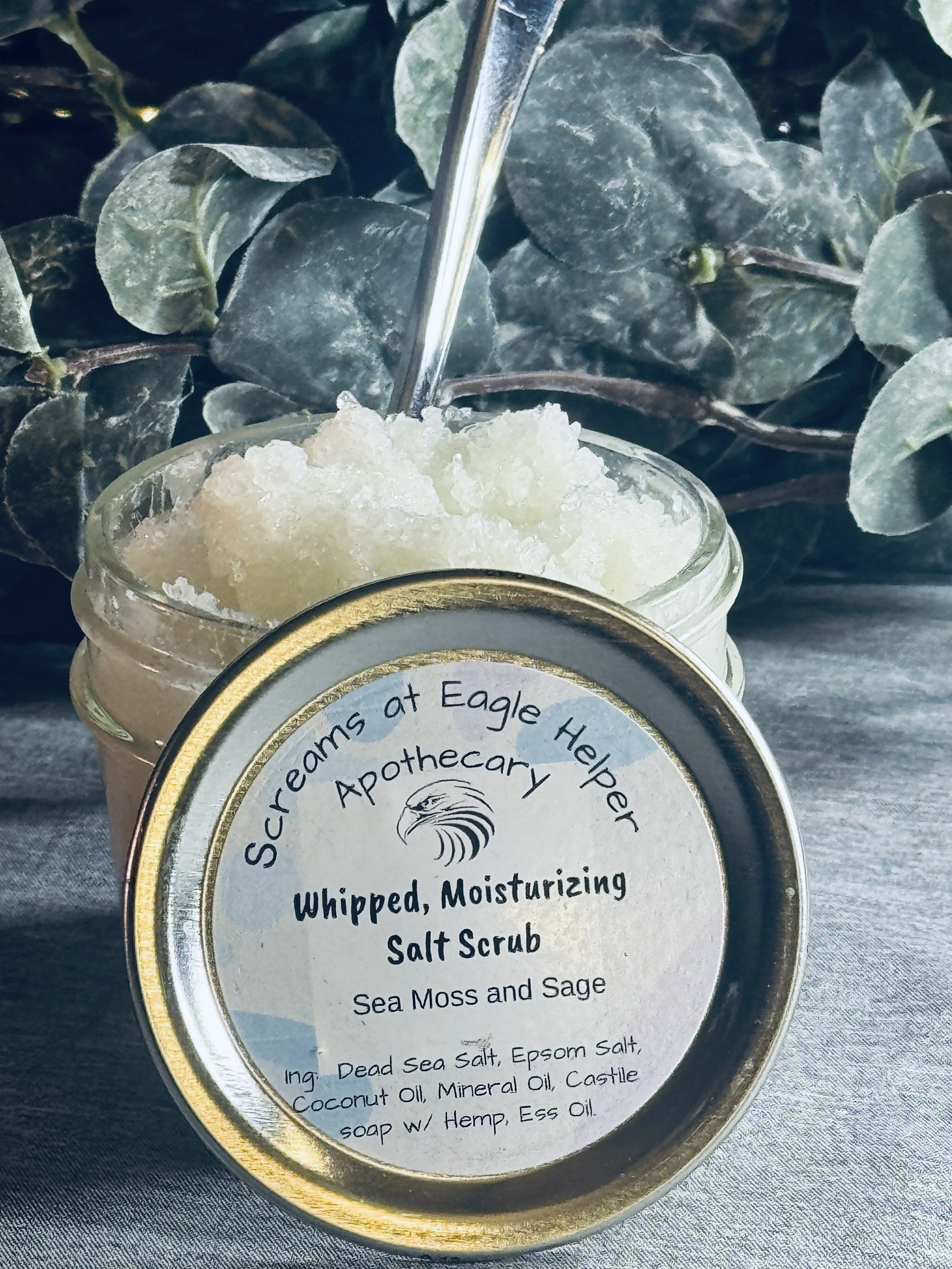 Whipped, Moisturizing Salt Scrub
