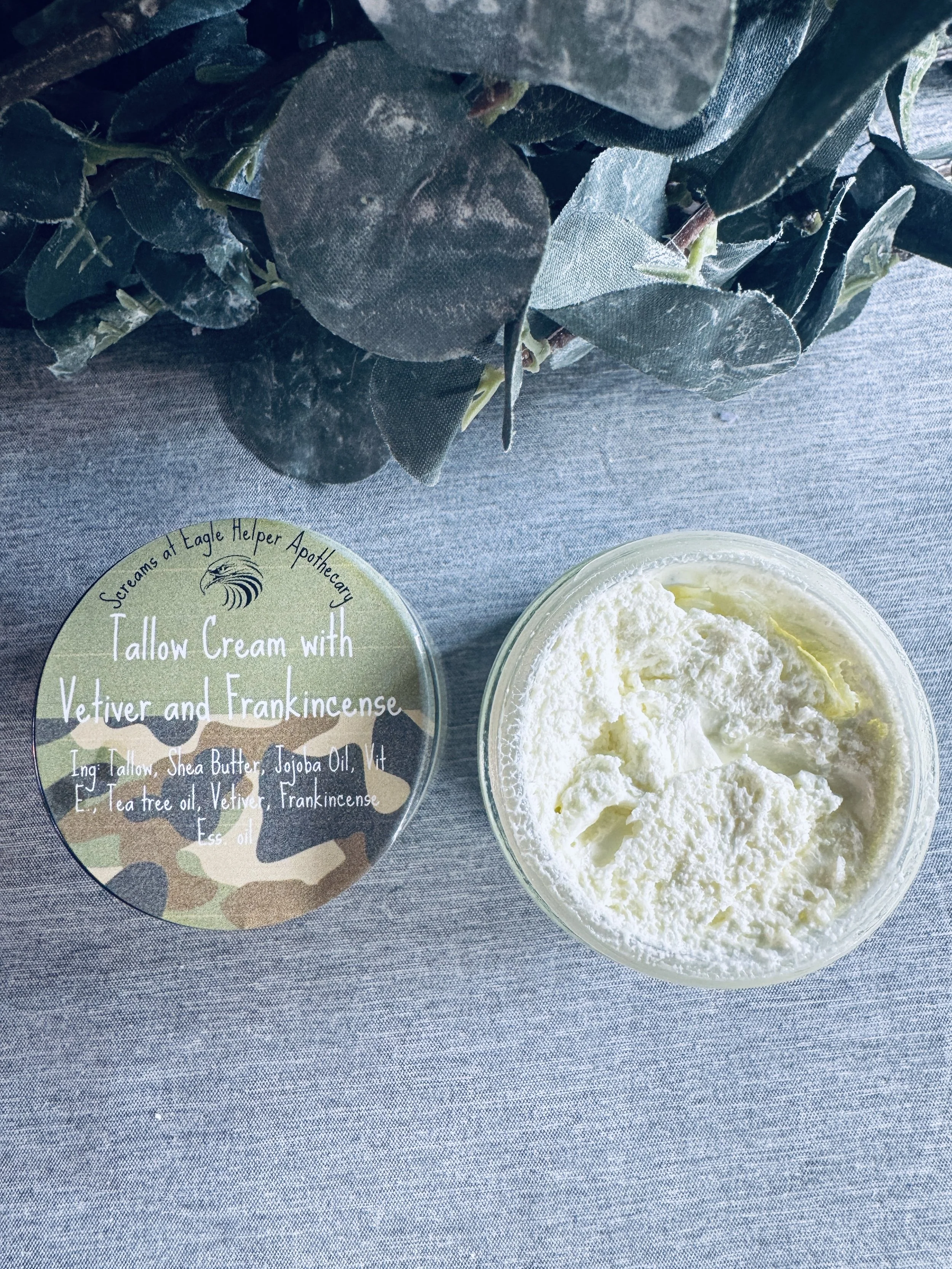 Tallow & Vetiver-Frankincense Skin Cream