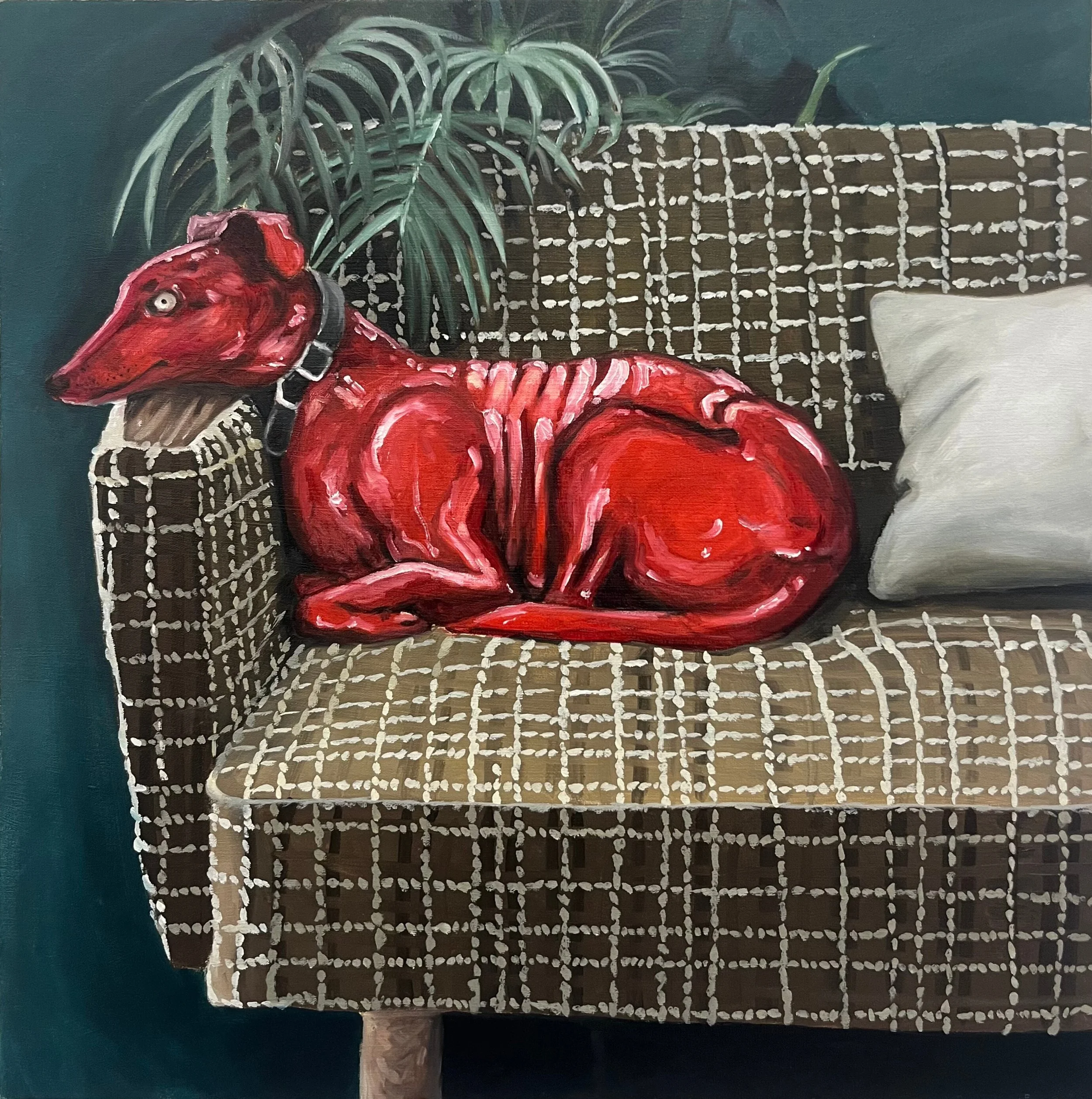 Raw Dog, 24"x24", Oil on Canvas