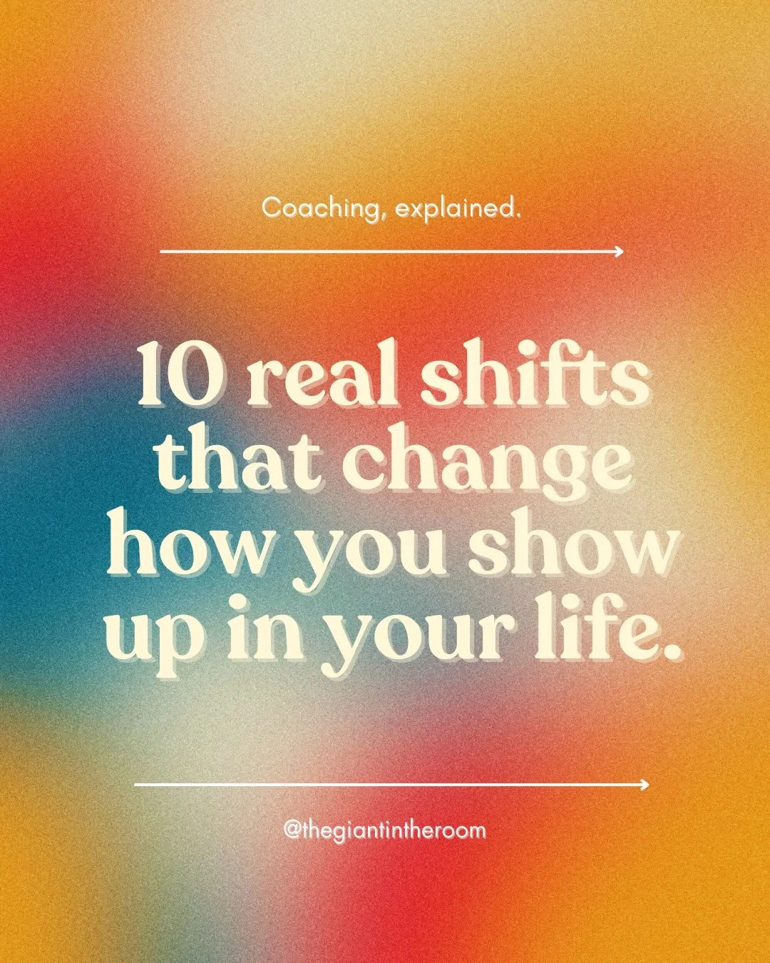 Coaching, explained. 
 First and foremost, coaching is always about you&mdash;and what you want to work on.
 There&rsquo;s no preset agenda. No required focus.

What&rsquo;s powerful is that the shifts that follow often show up somewhere else entirel