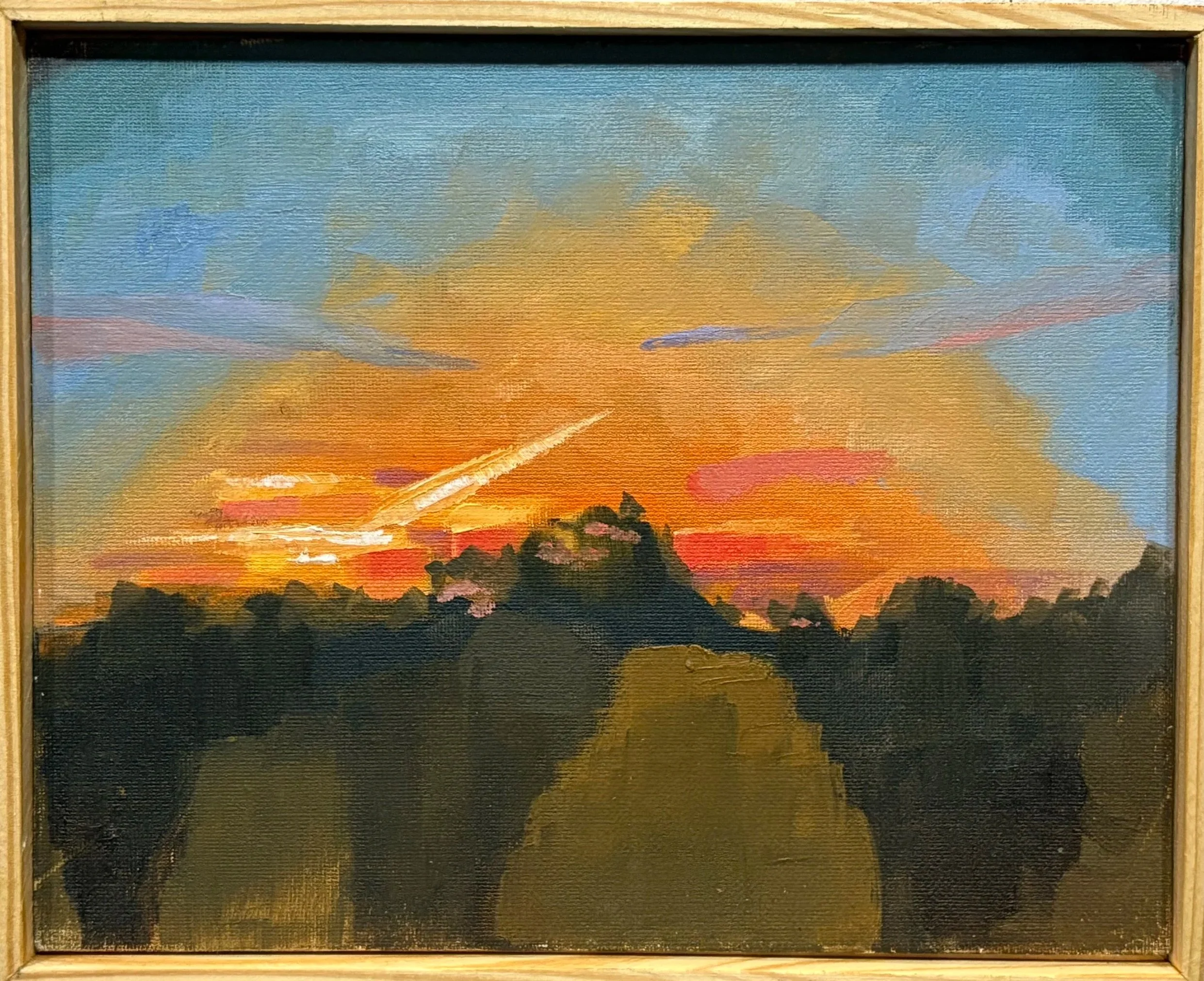 Sunset
8.5" x 11"
Oil on Canvas Board
July, 2025