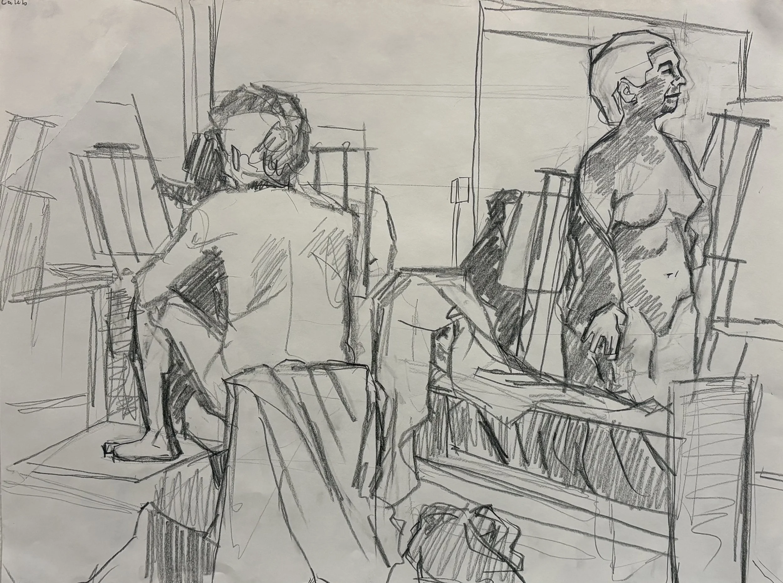 Untitled 18"x24" Graphite on Paper Fall 2025