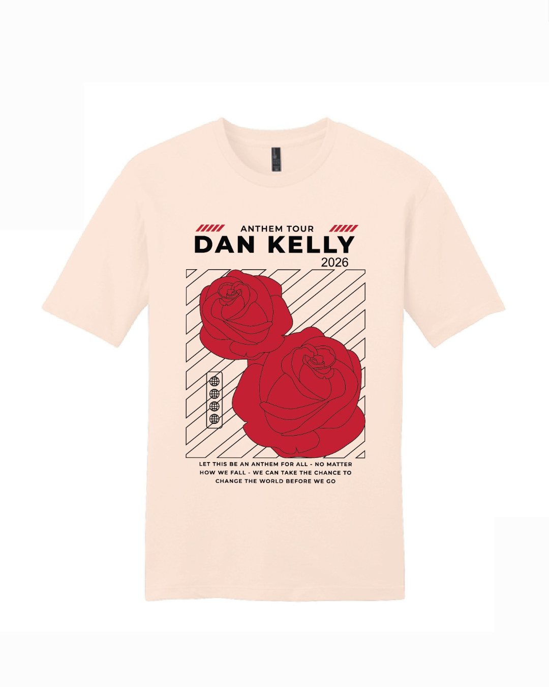 DANK Roses tee - Fresh Water Pink