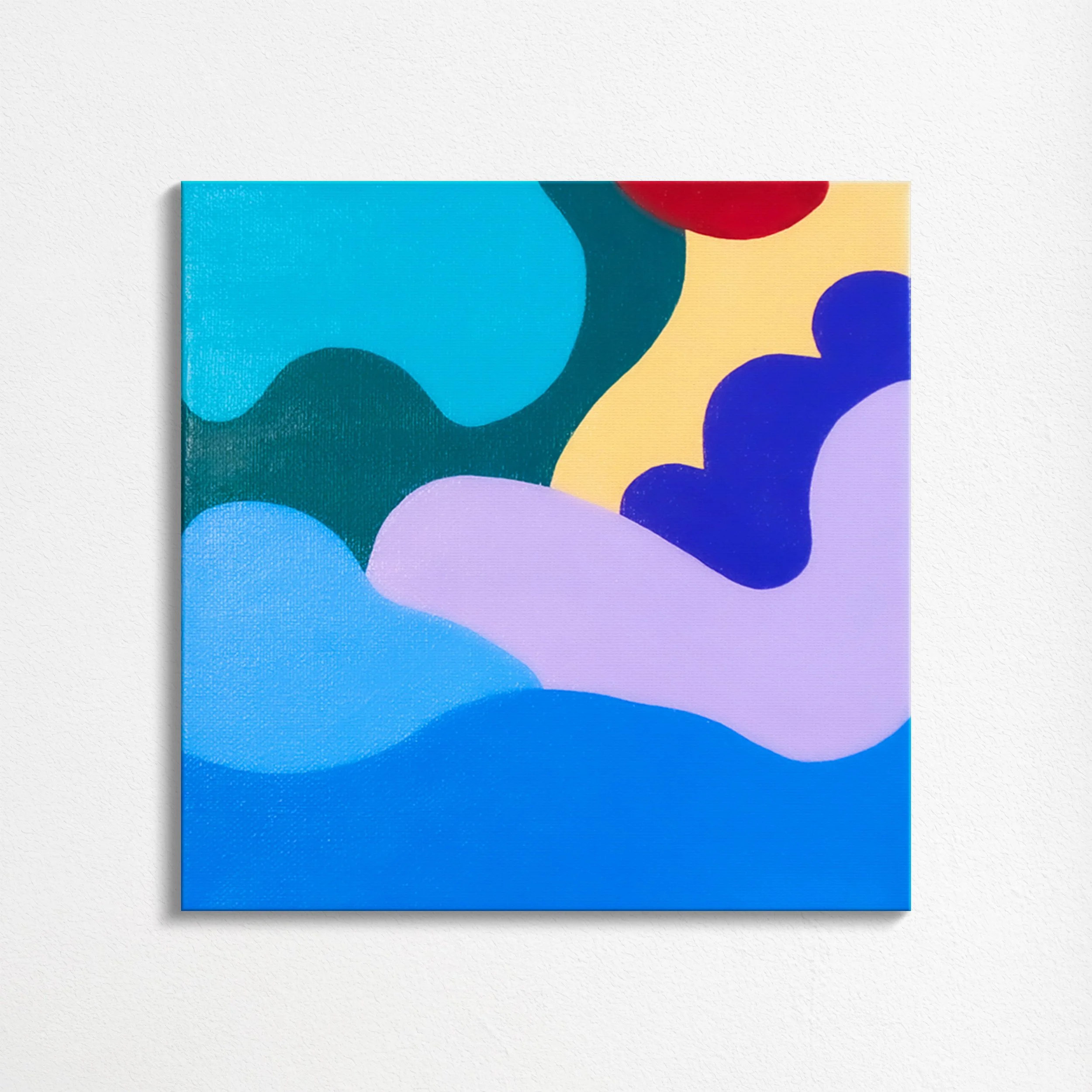 'Lazy River' (2025) 
Acrylic on canvas 
8x8