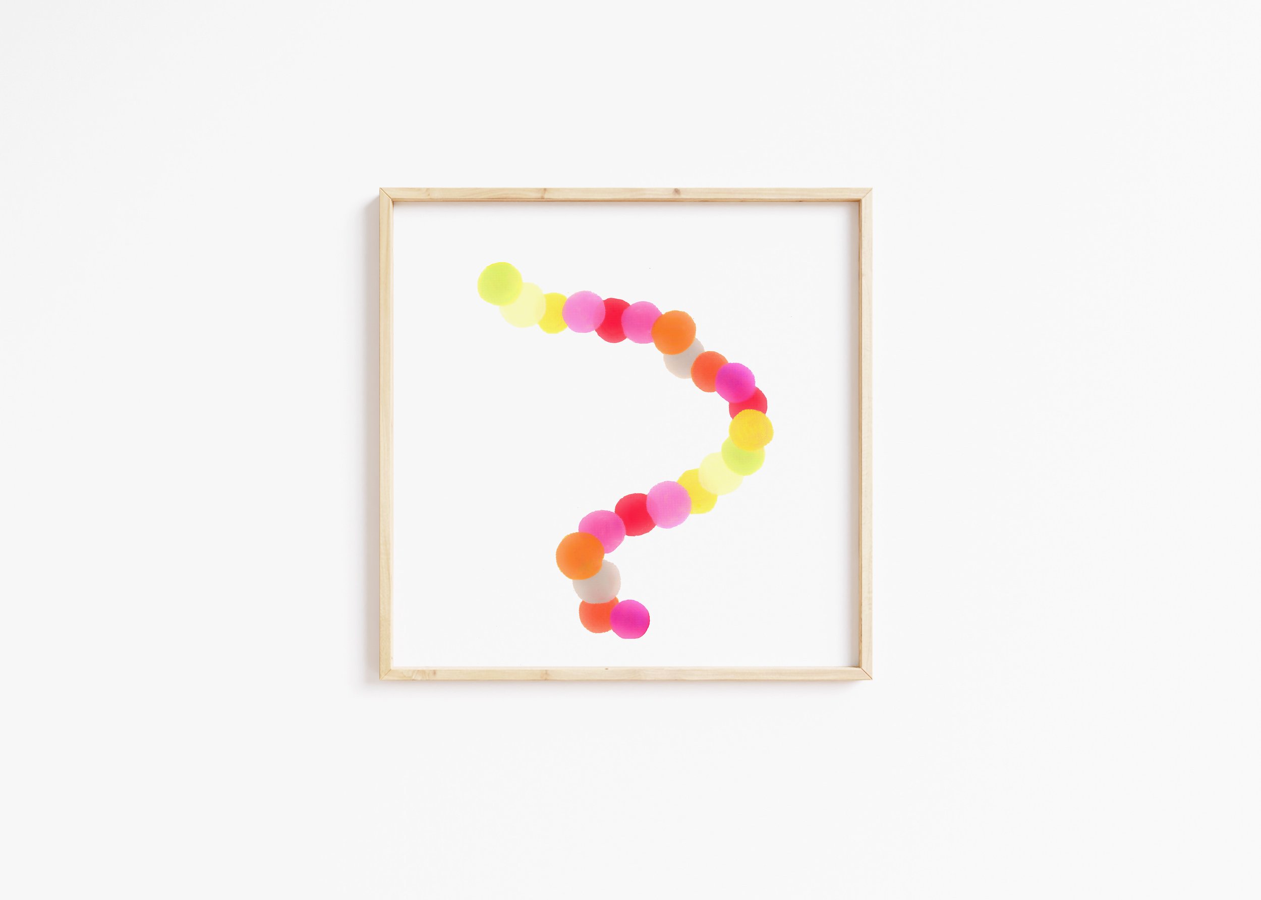 Yellow Marbles Art Print