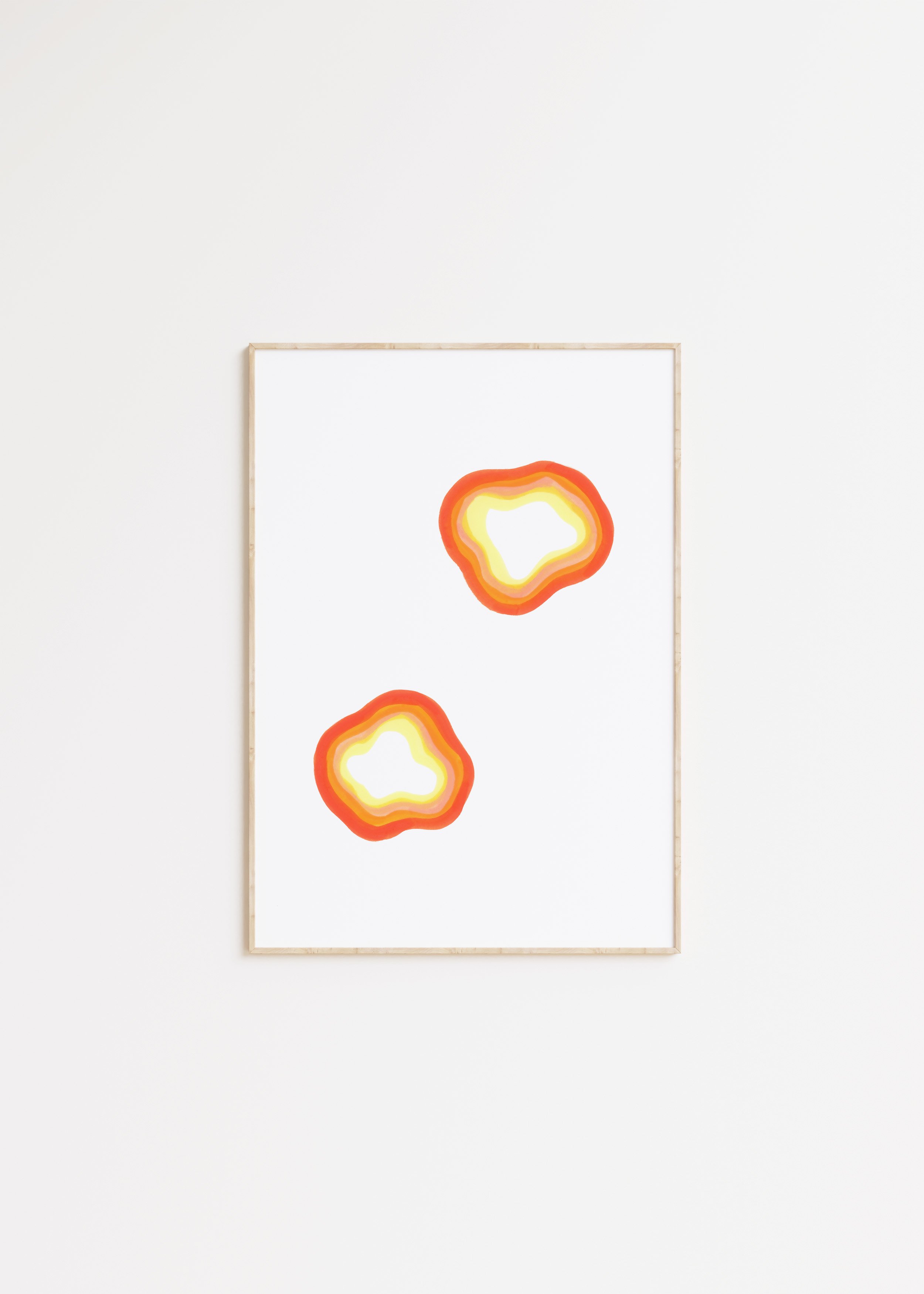 Orange Agate Art Print