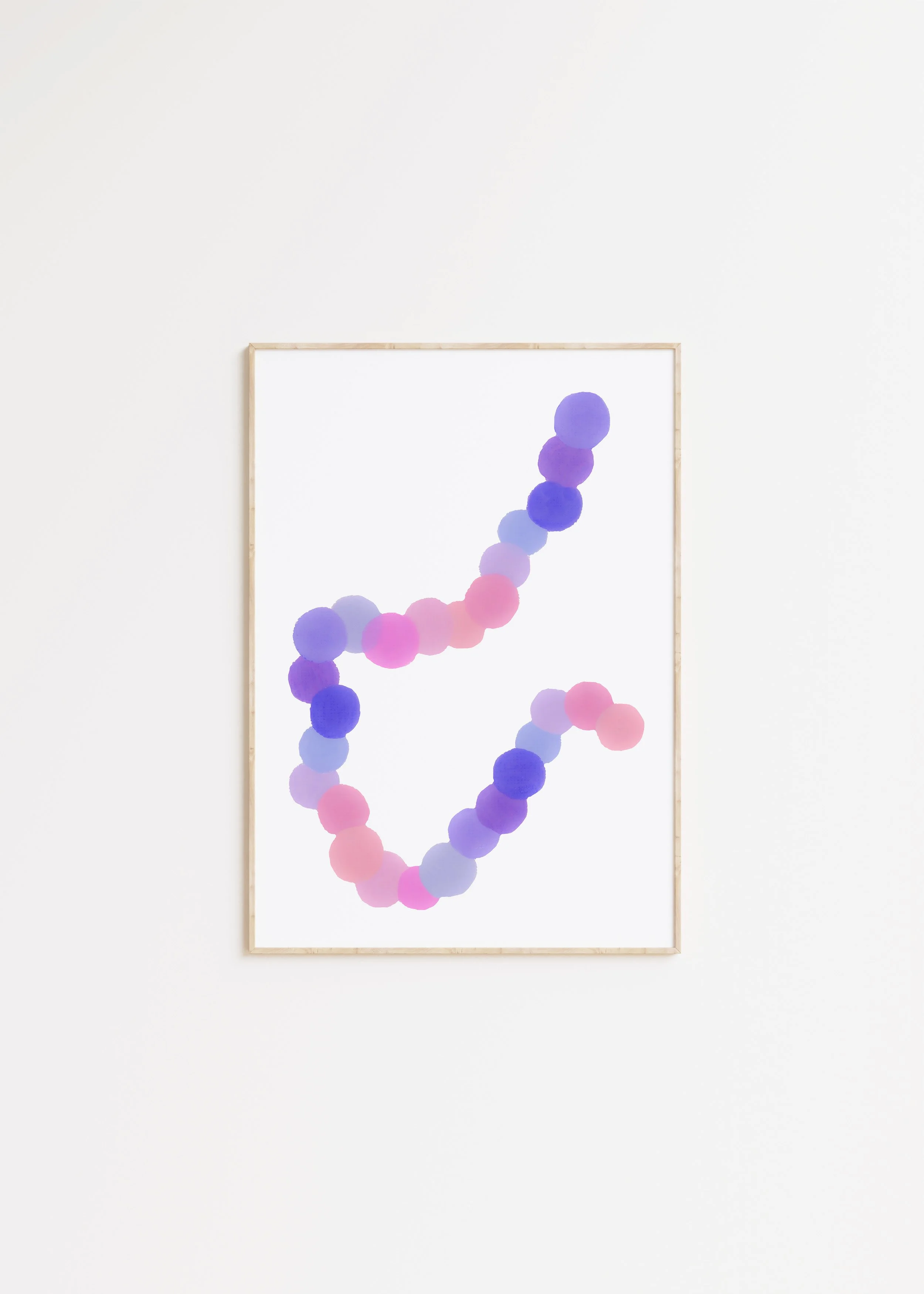 Purple Marbles Art Print