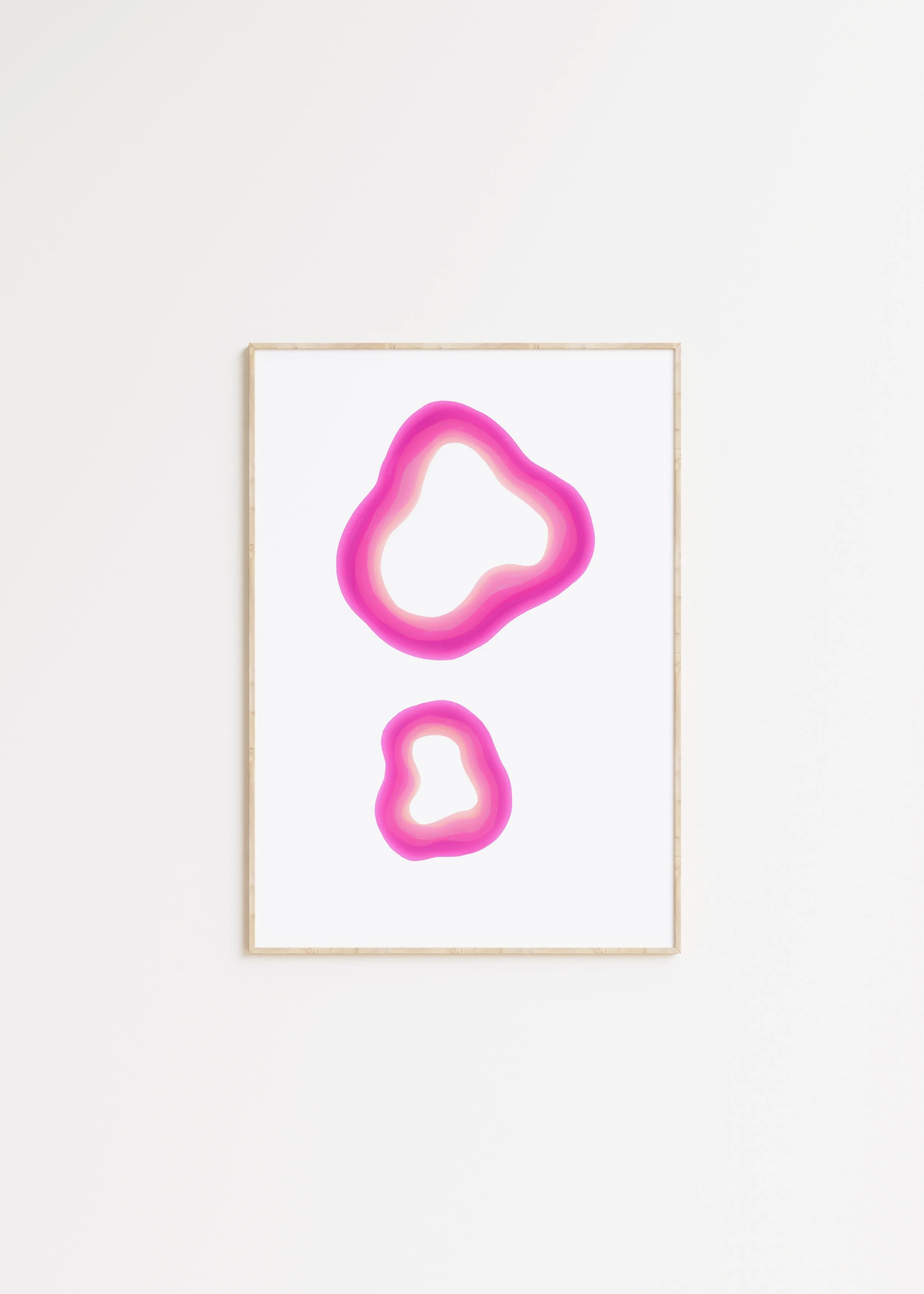 Pink Agate Art Print