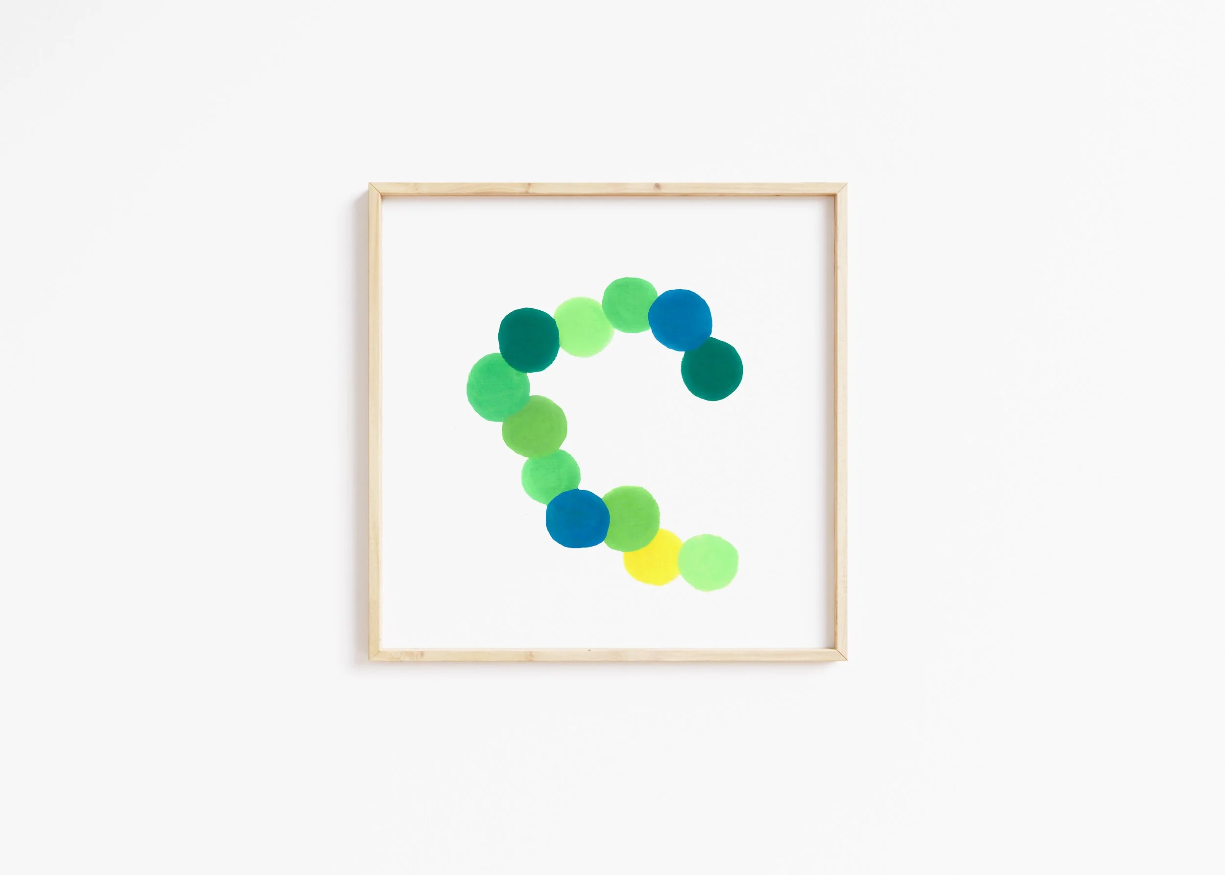 Green Marbles Art Print