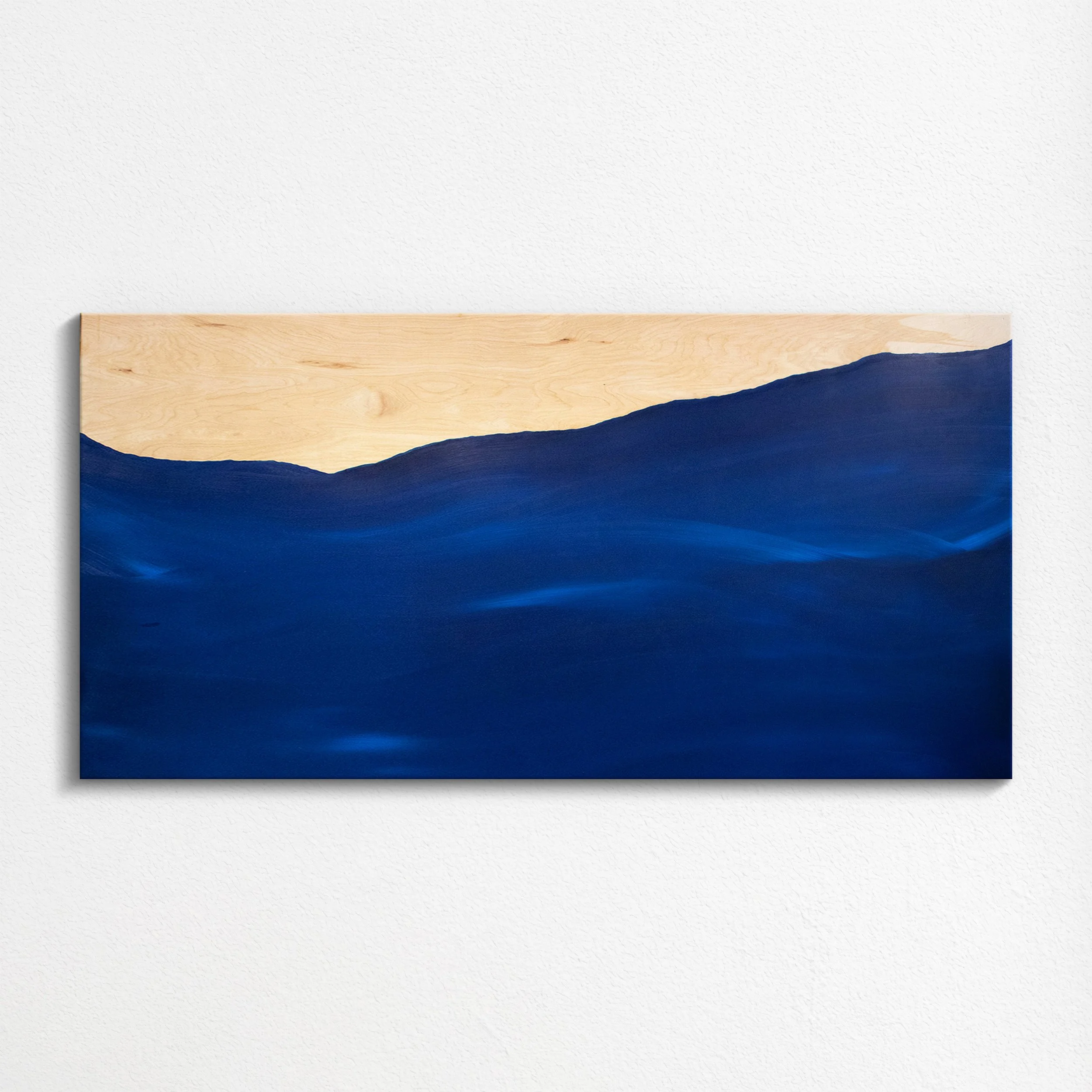 'Ocean' (2024) 
Acrylic and gouache on cradled wood panel 
48x72