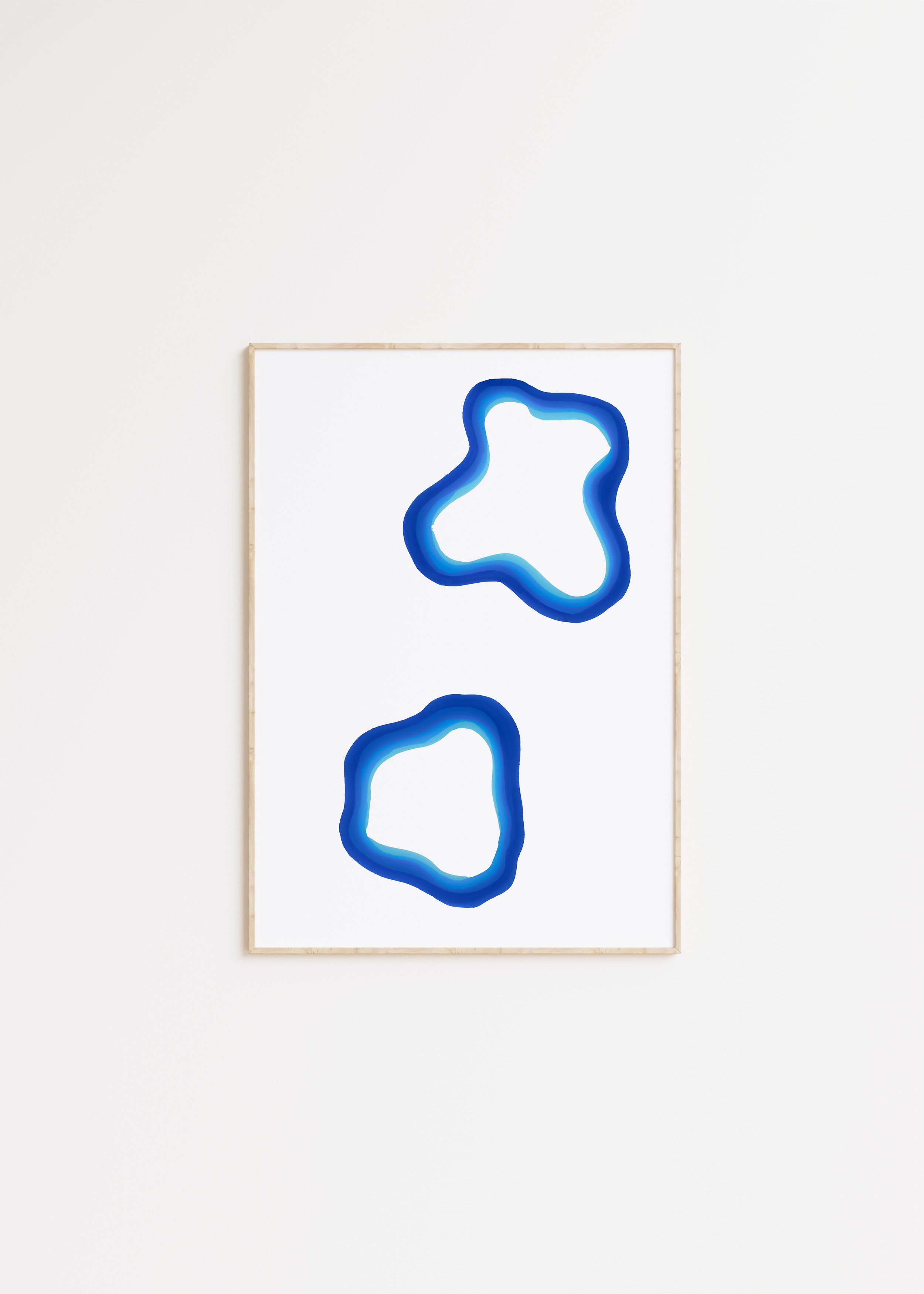 Blue Agate Art Print