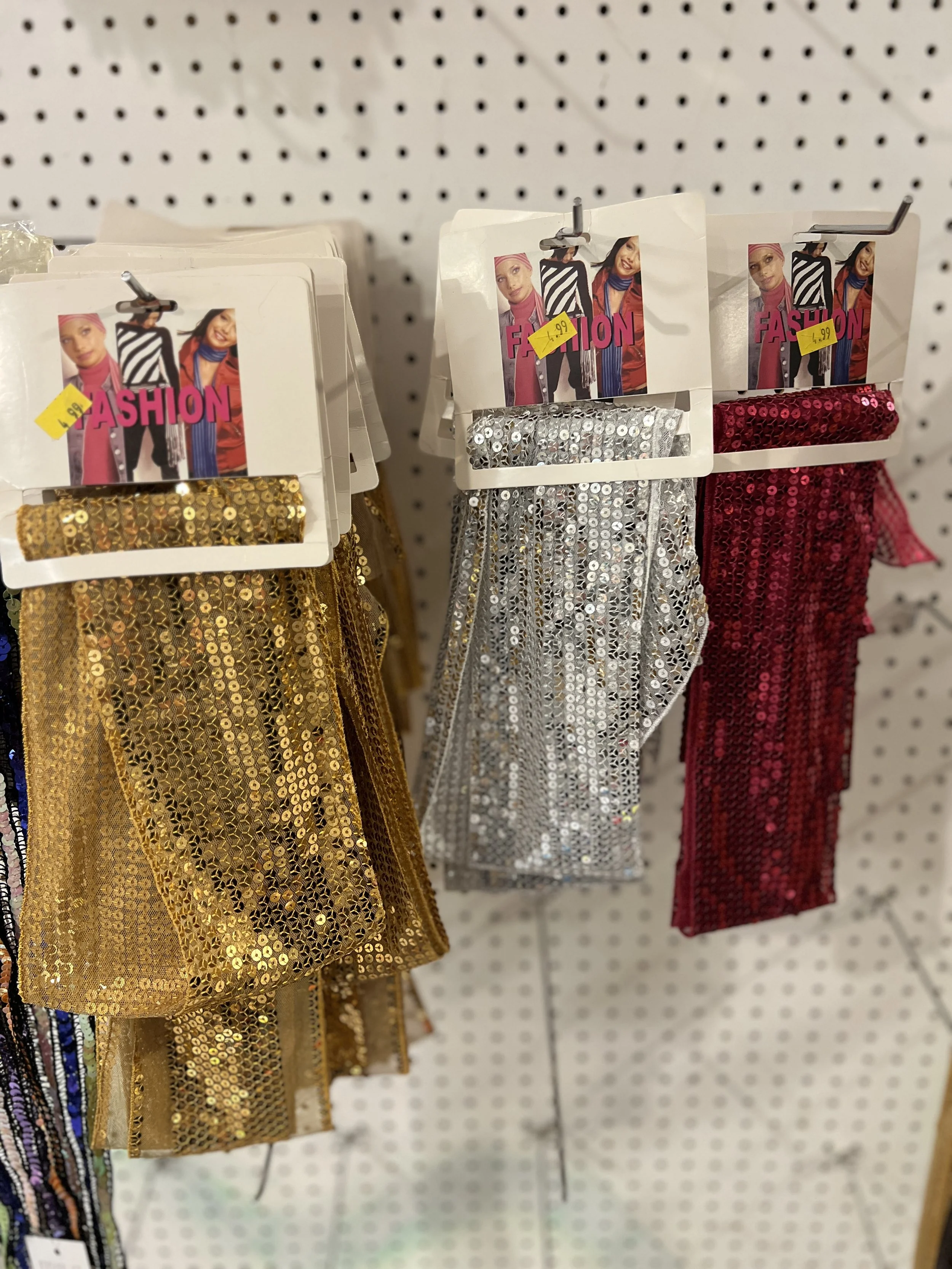 Y2K Sequins Scarves/Belts